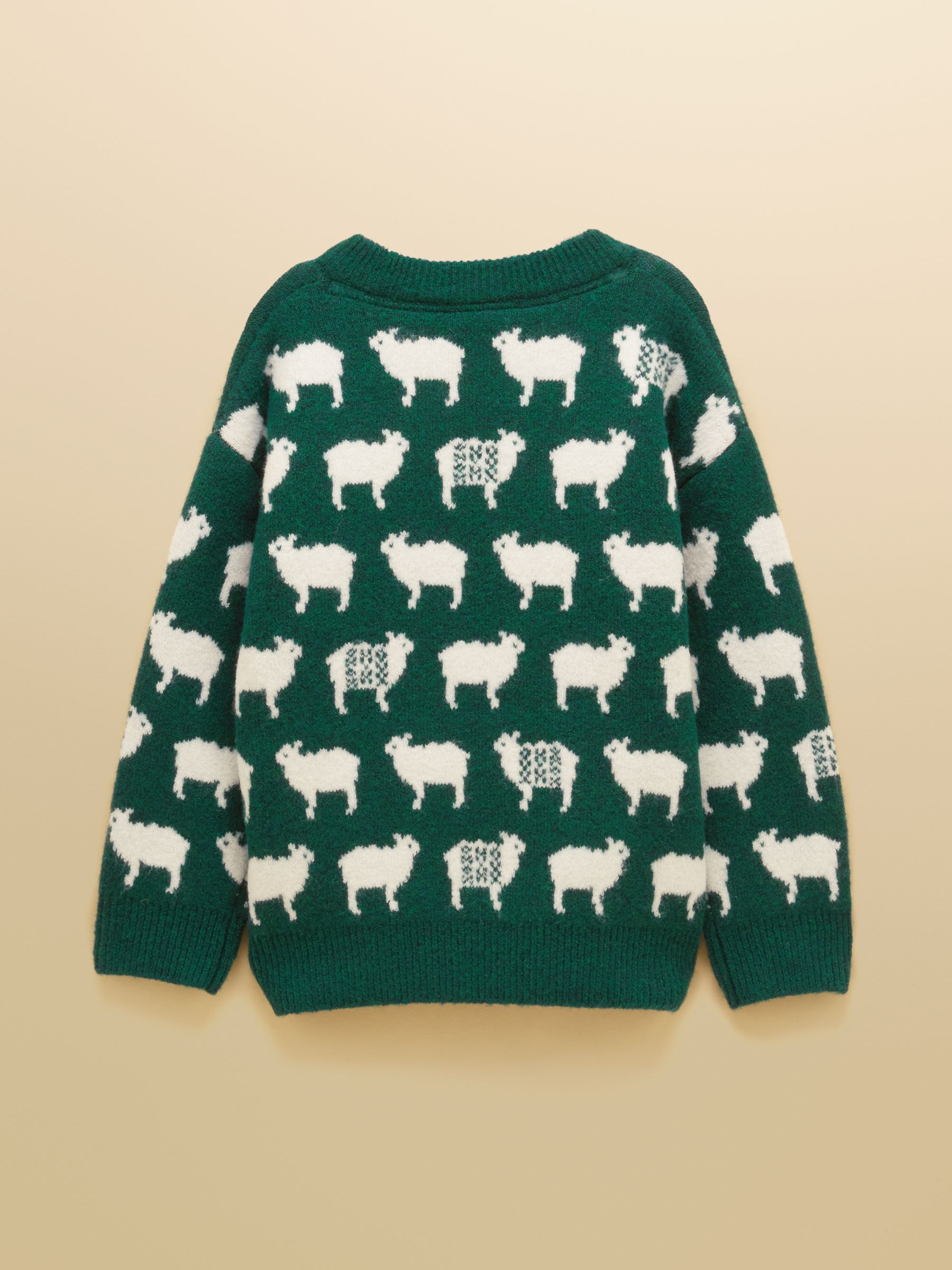 Kids' Woolies Green Crew Neck Knitted Jumper - Image 2 of 4
