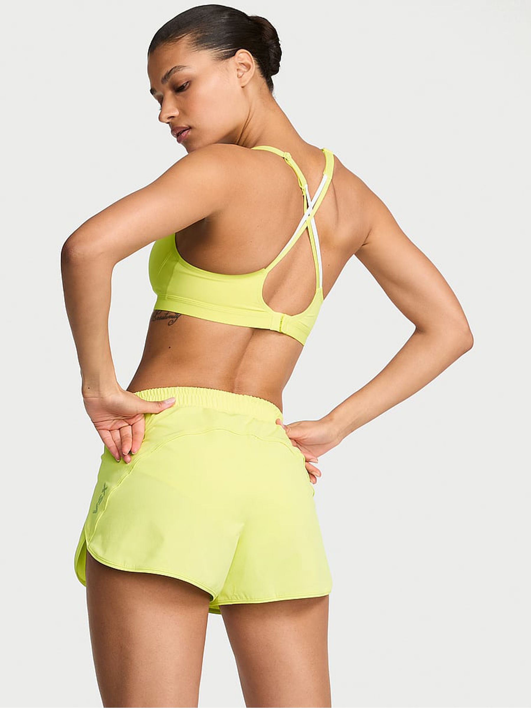 Lime Yellow ActiveFlex Run Shorts - Image 2 of 2