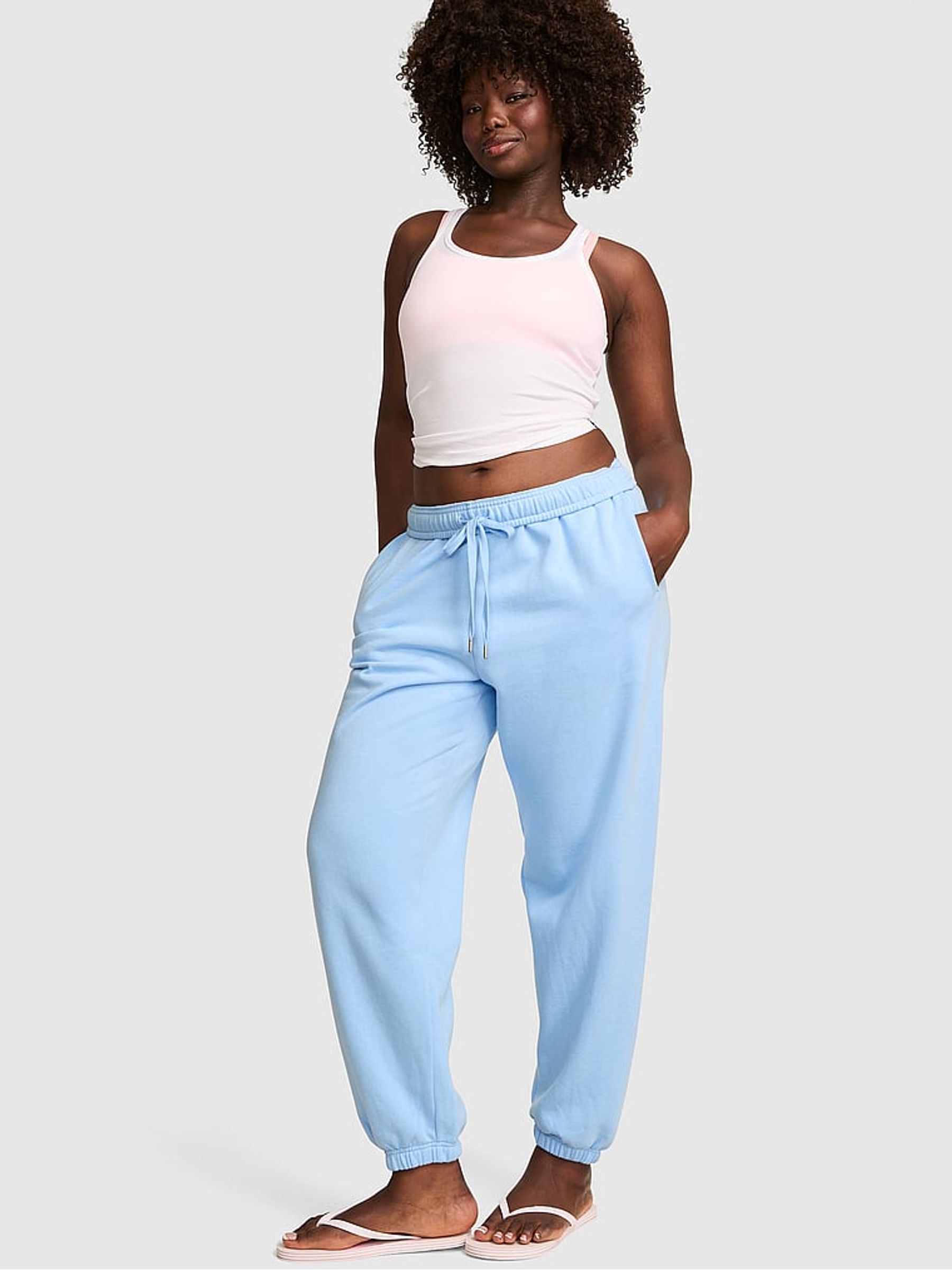 Blue Dancer Cuffed Fleece Joggers - Image 1 of 2