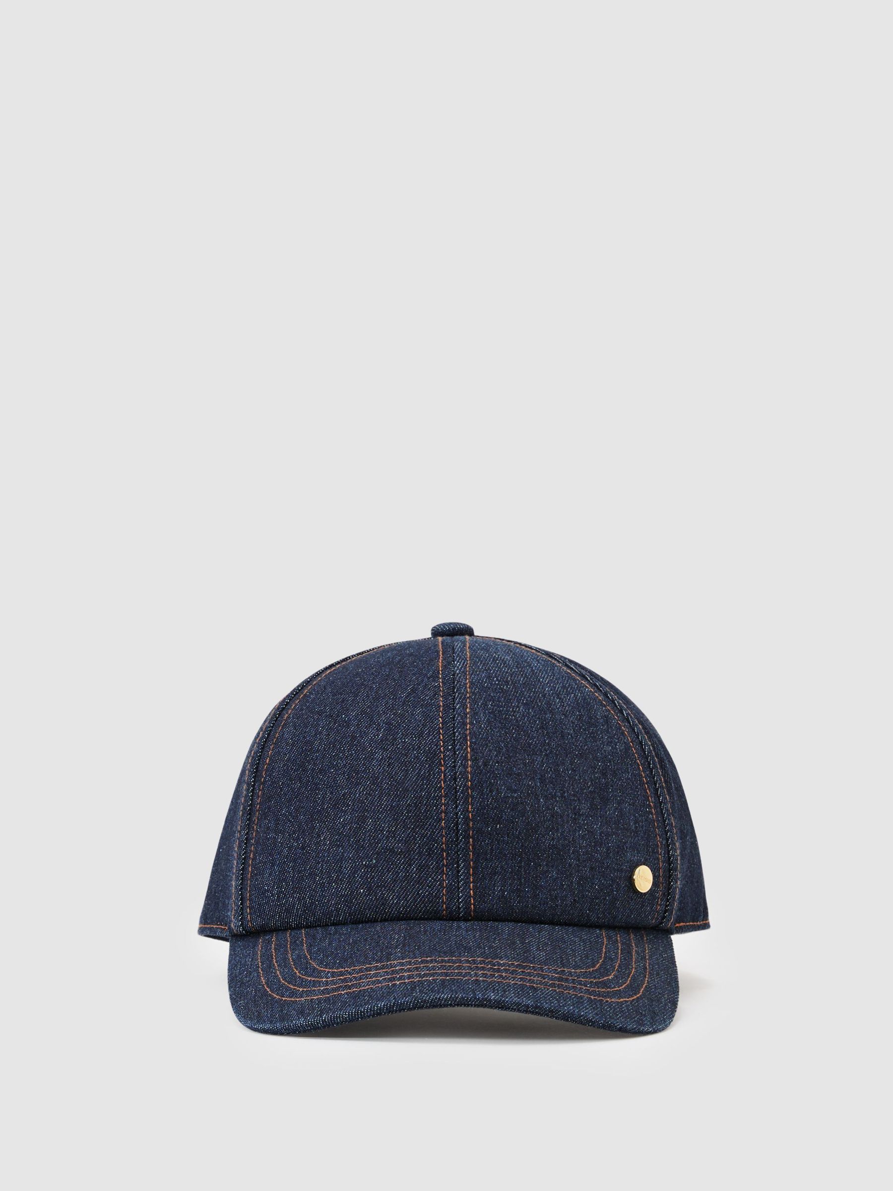 Denim Baseball Cap in Blue - Image 2 of 4