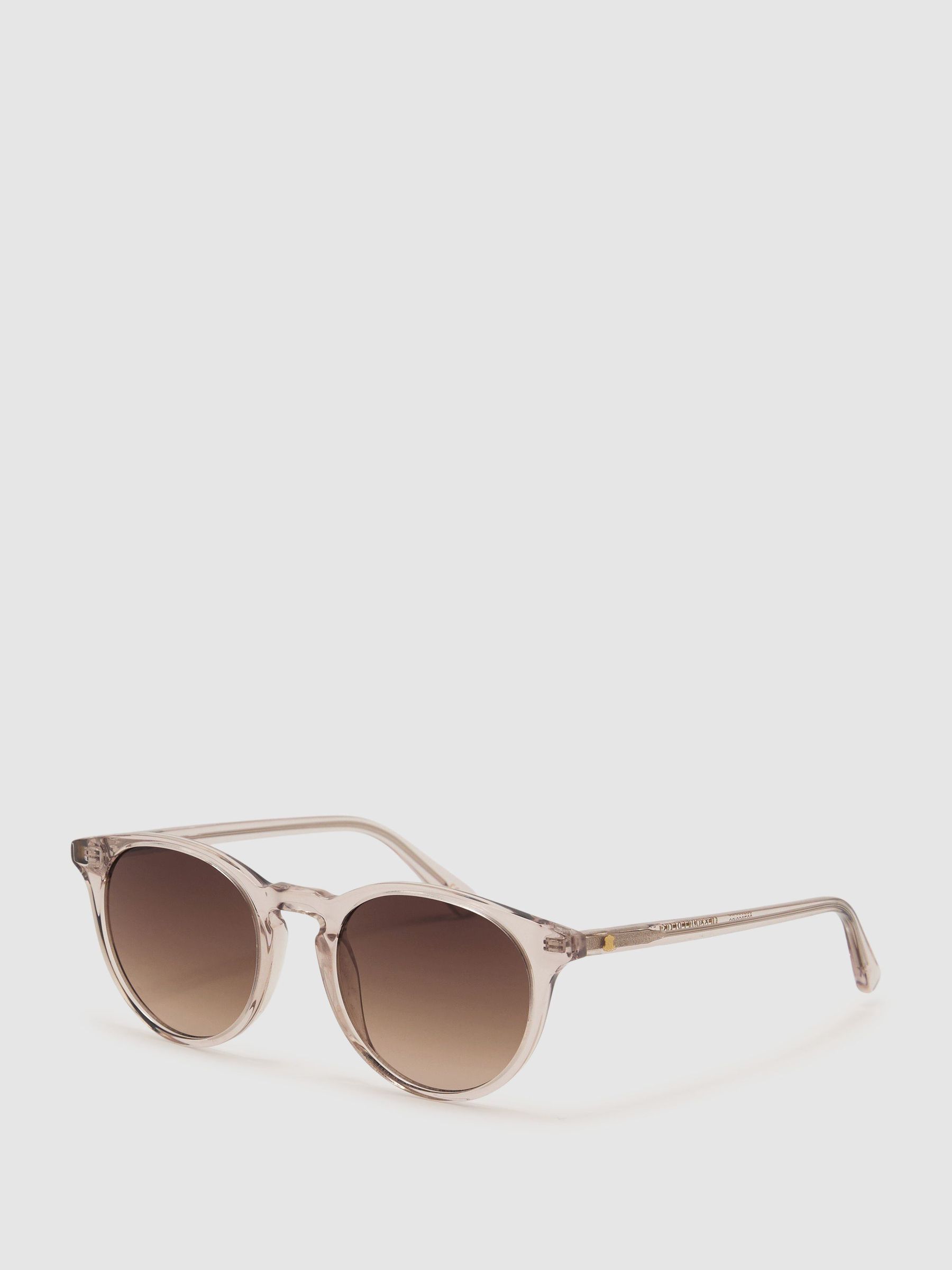 MESSYWEEKEND Round-Frame Clear Sunglasses in Clear - Image 2 of 3 MESSYWEEKEND Round-Frame Clear Sunglasses in Clear - Image 2 of 3