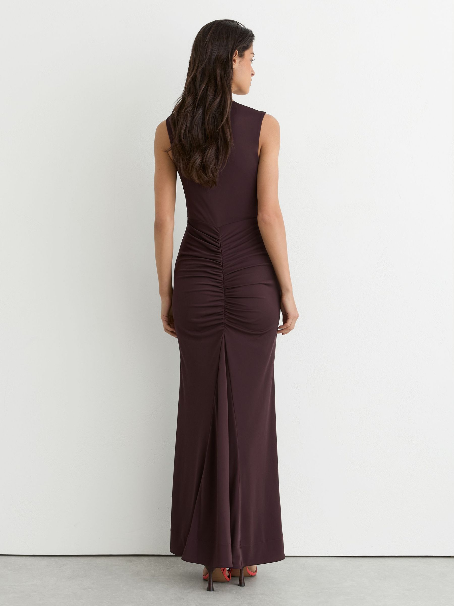 Dress in Grape Burgundy - Image 6 of 7