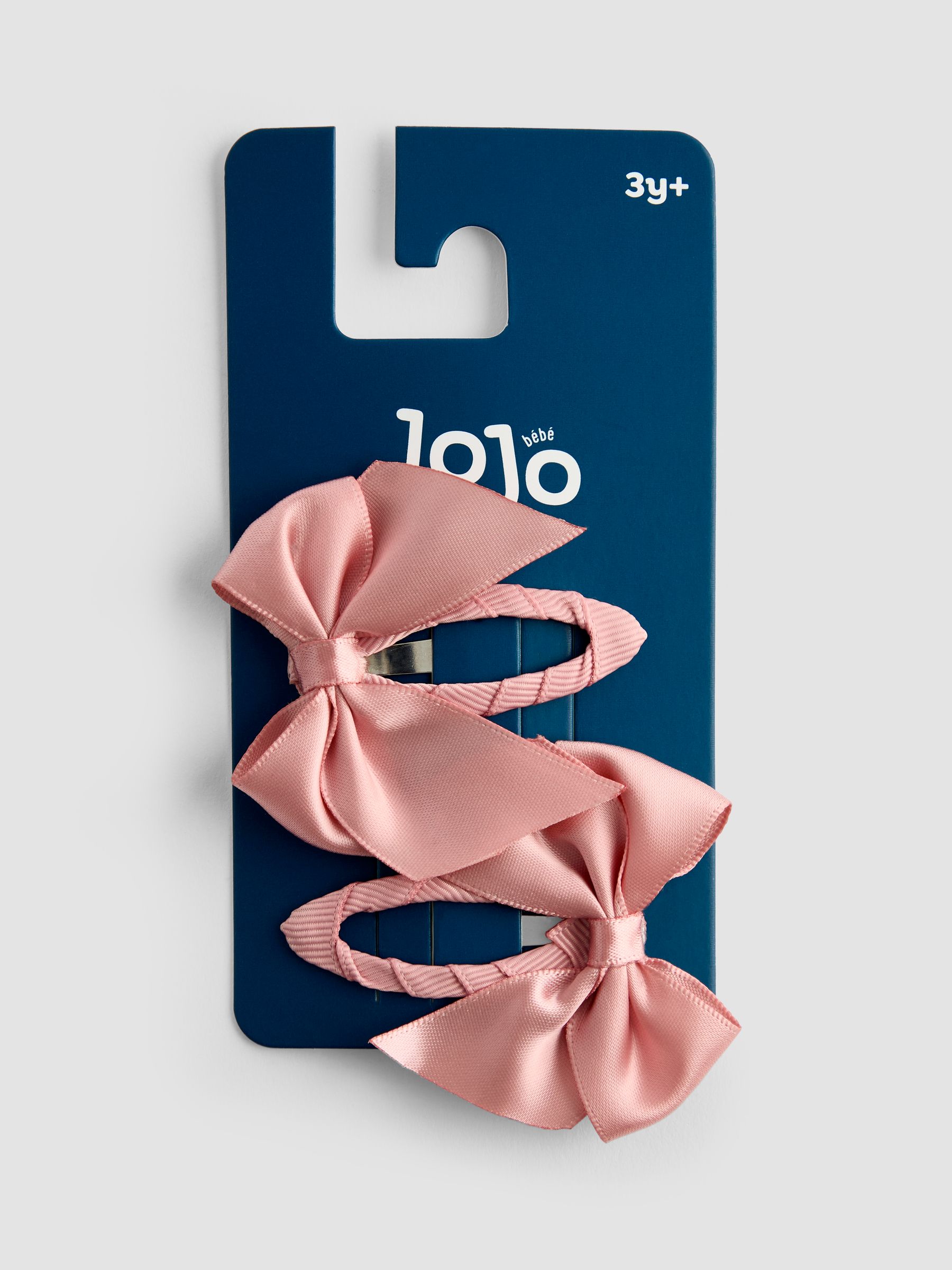 Light Pink 2 Pack Bow Hair Clips - Image 1 of 4 Light Pink 2 Pack Bow Hair Clips - Image 1 of 4