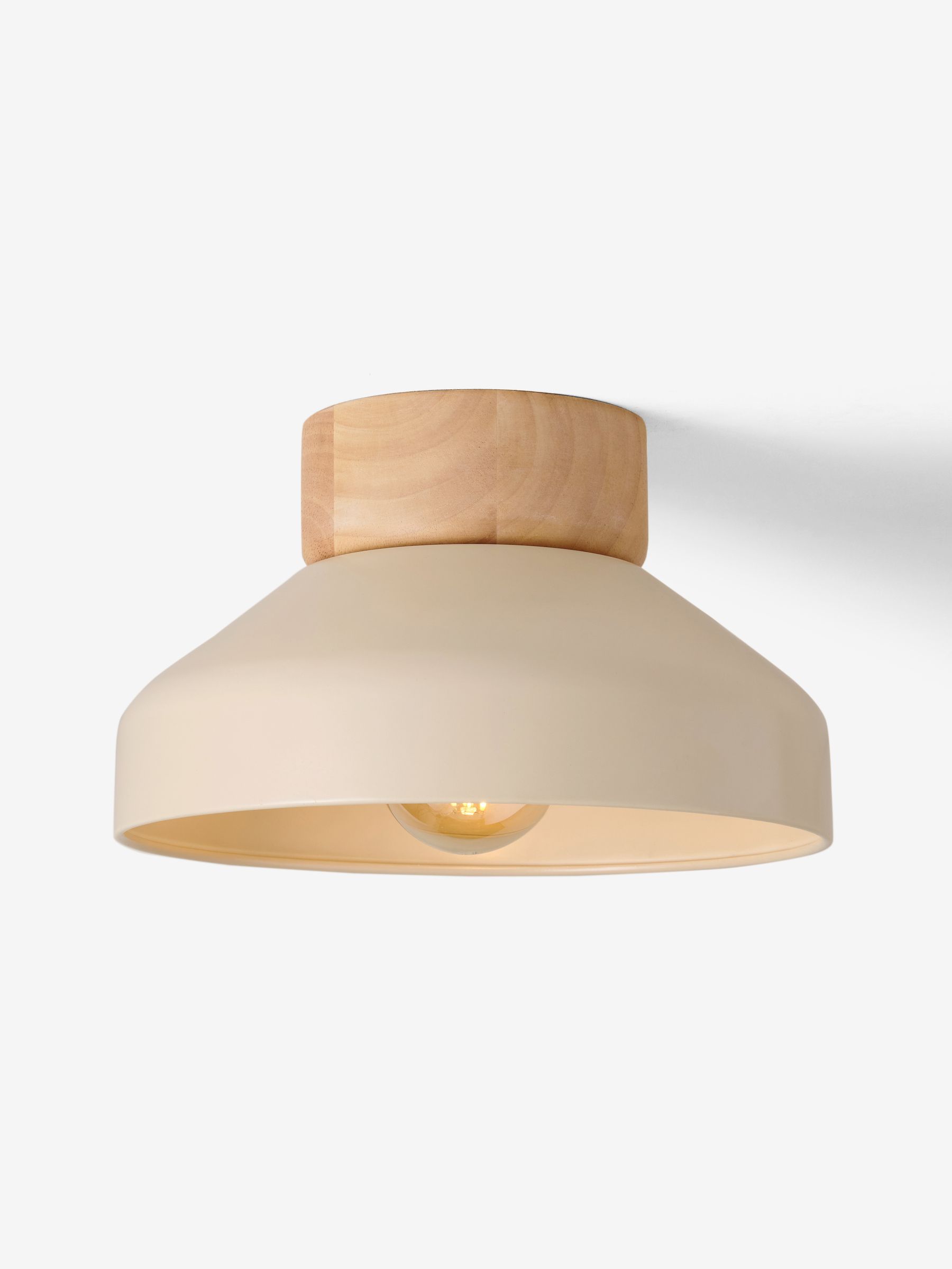 Albert Flush Fitting Ceiling Light in Cream - Image 3 of 3