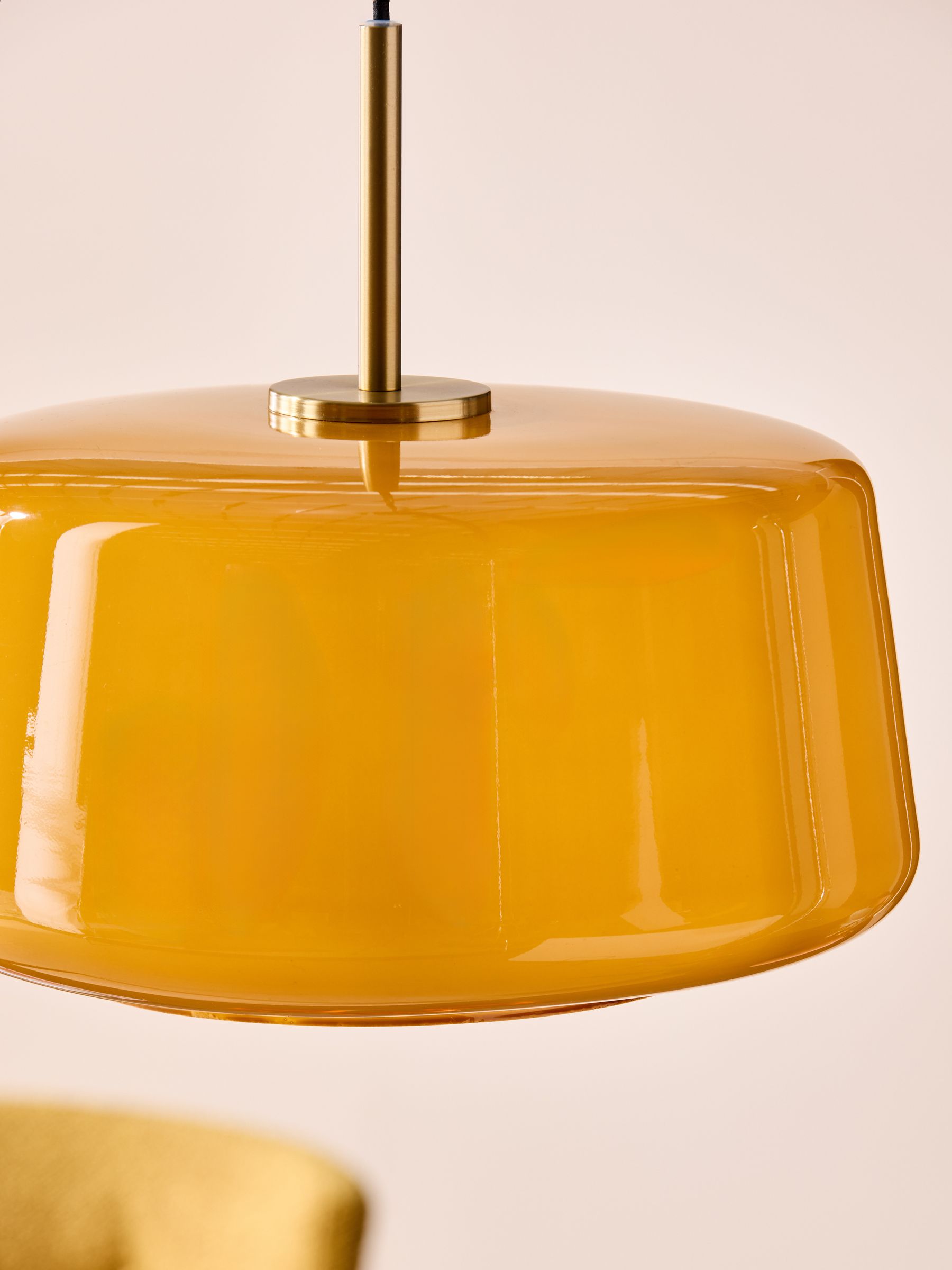 Camilo Pendant Ceiling Light in Amber Orange - Image 3 of 6