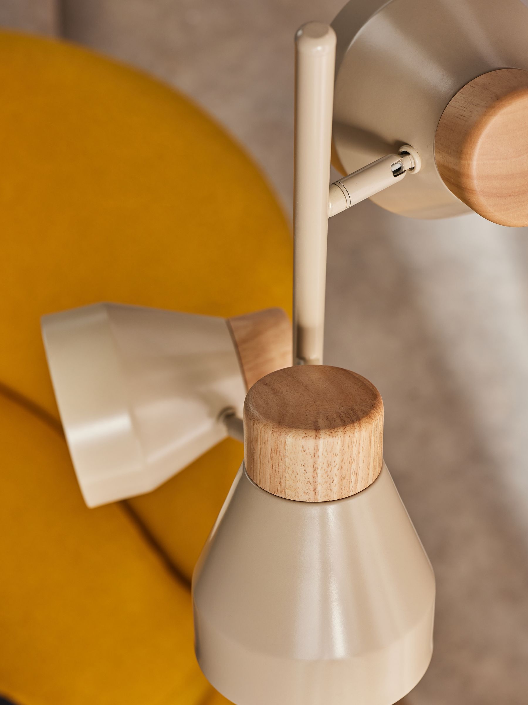 Albert 3 Light Floor Lamp in Cream - Image 2 of 3 Albert 3 Light Floor Lamp in Cream - Image 2 of 3