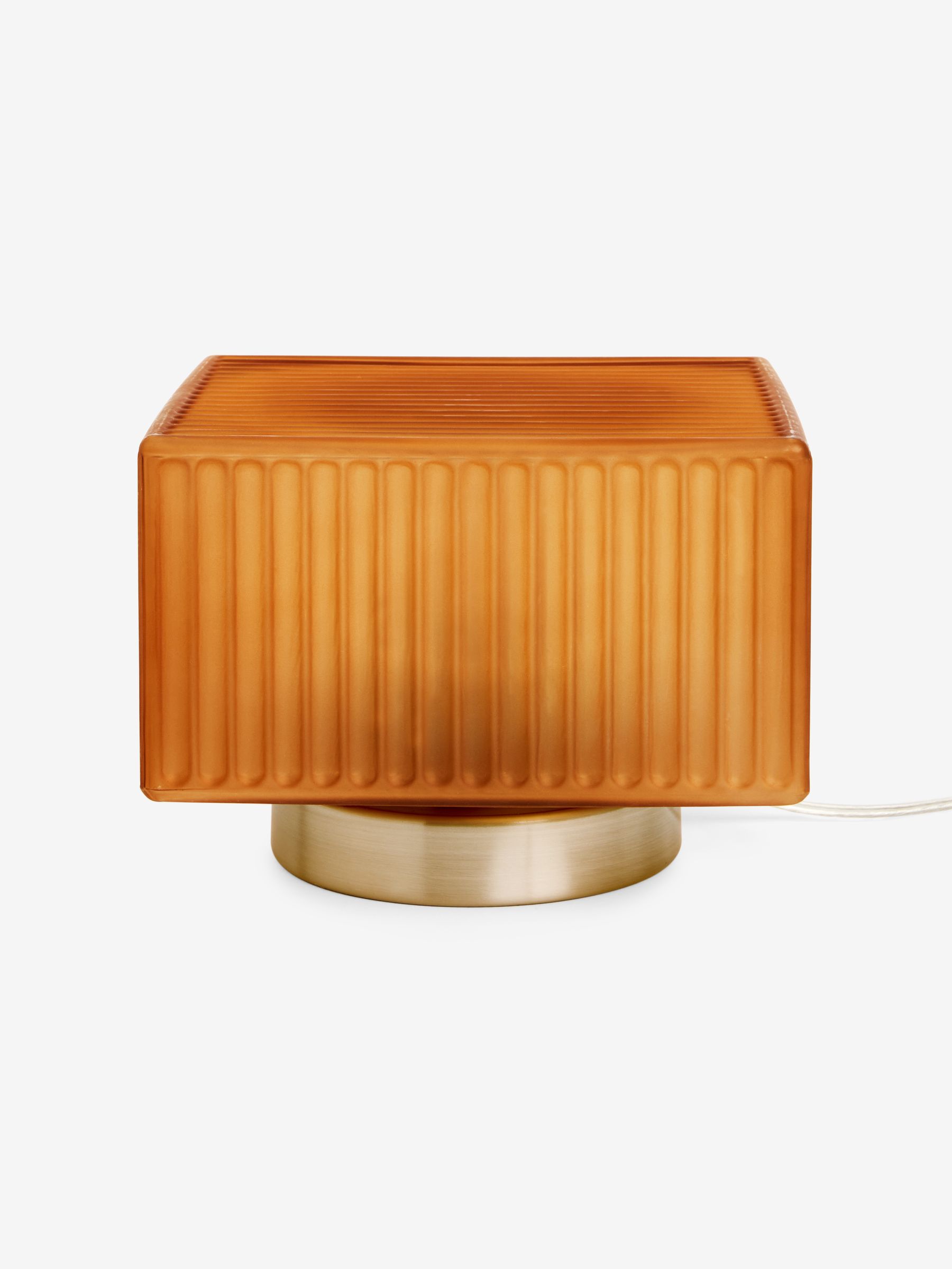 Alma Table Lamp in Brown/ Chrome - Image 4 of 5