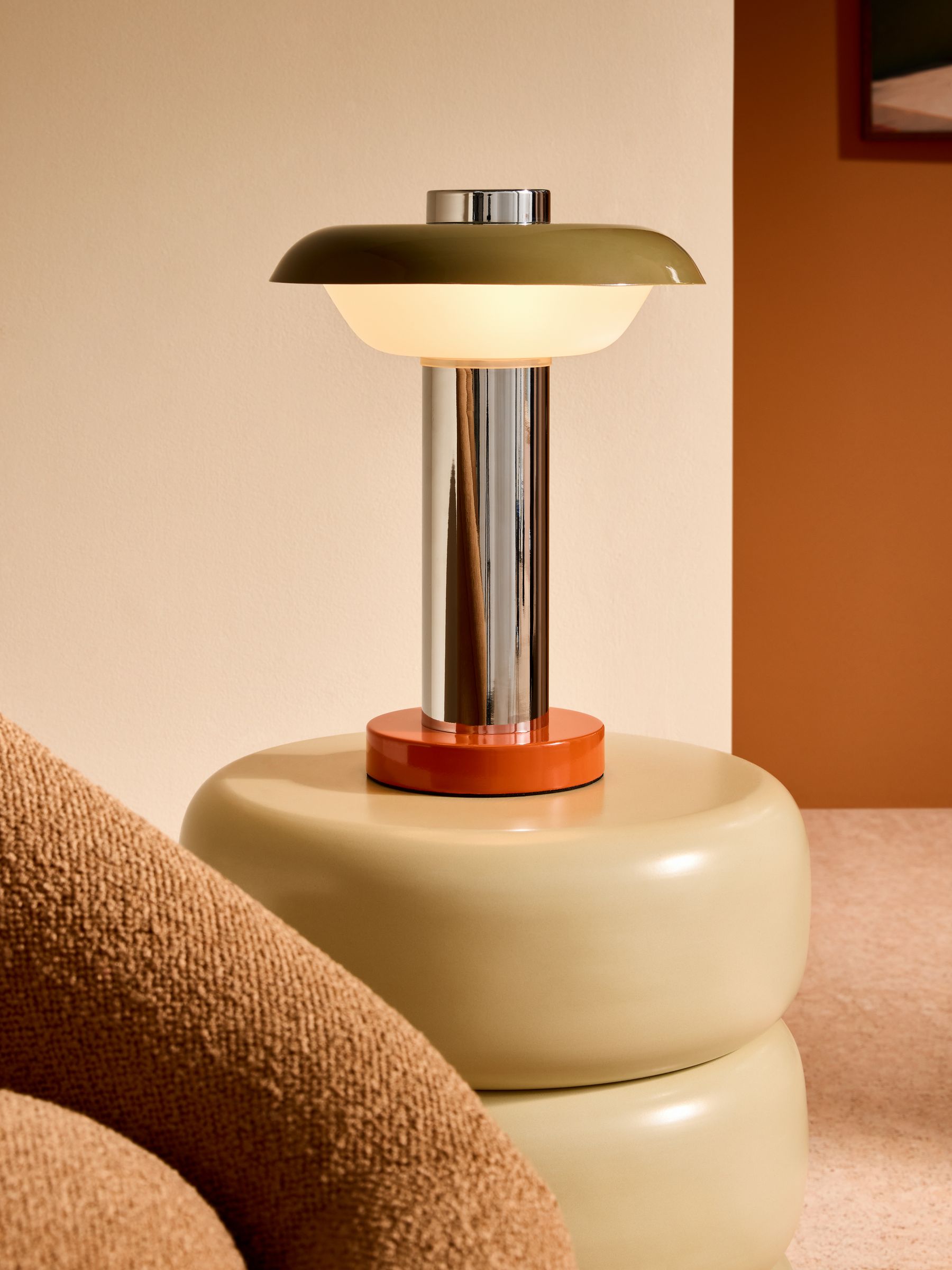 Eero Table Lamp in Chrome - Image 1 of 5