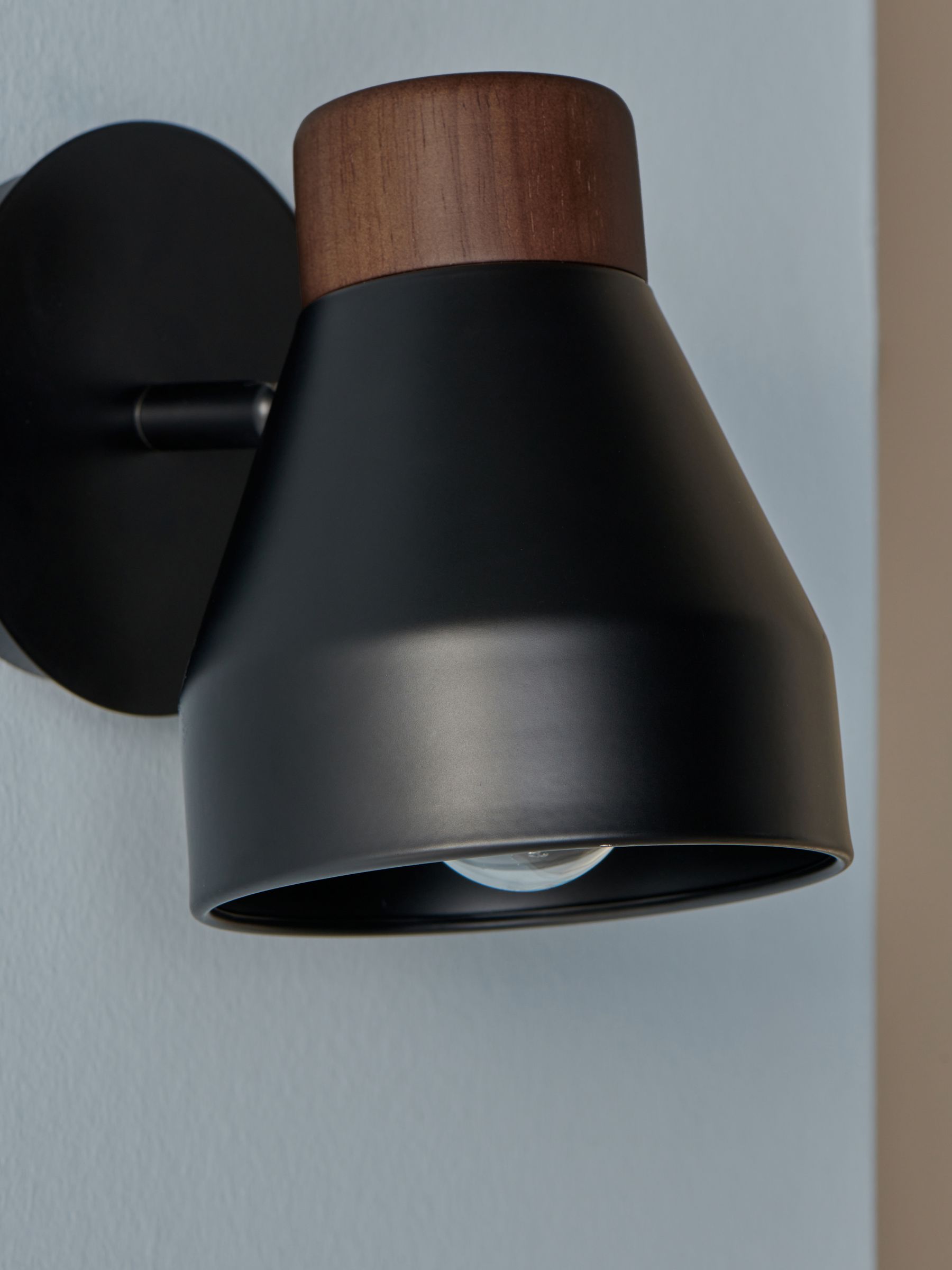 Albert Wall Light in Black - Image 3 of 6
