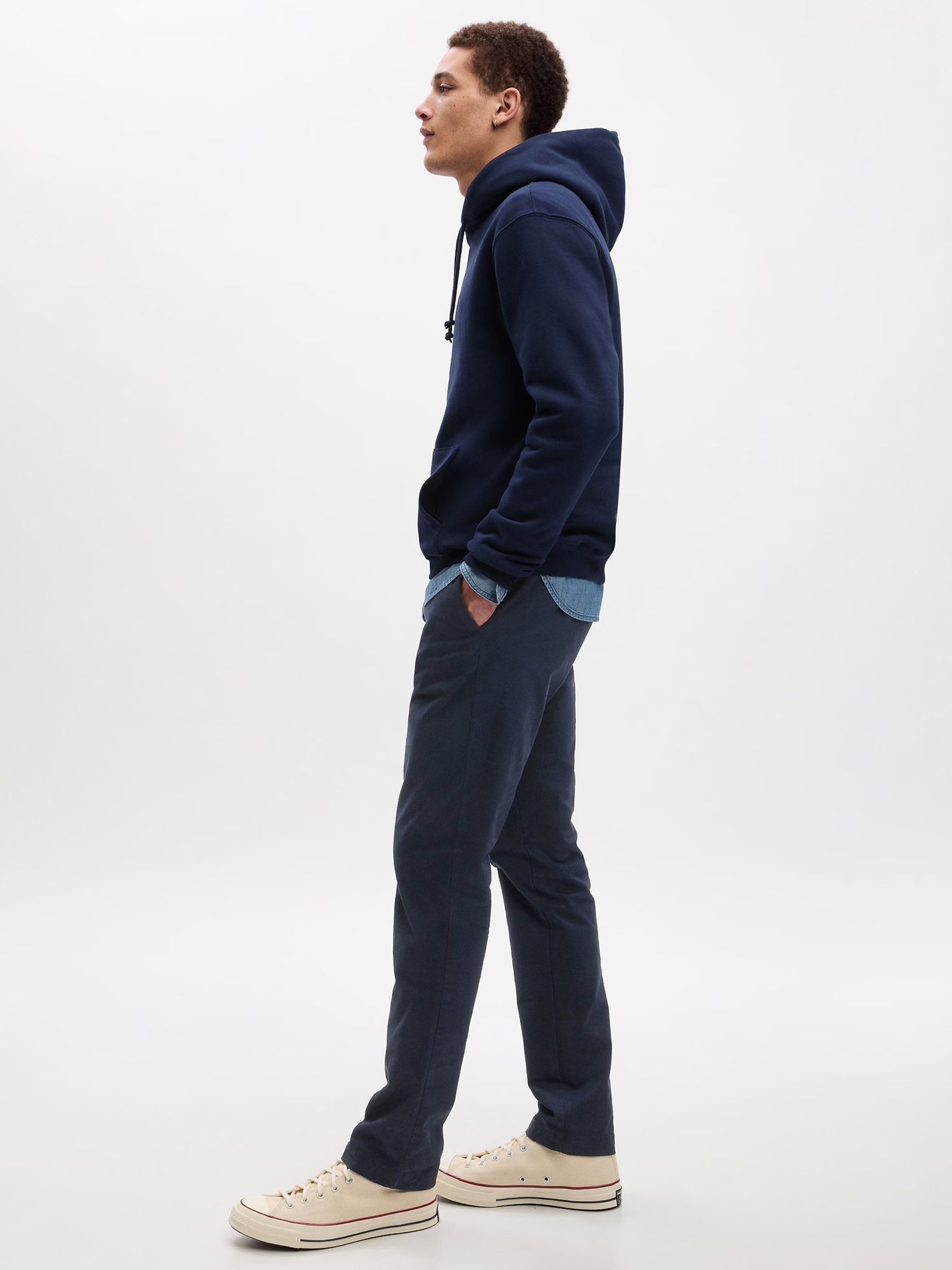 Navy Slim Chinos - Image 3 of 5