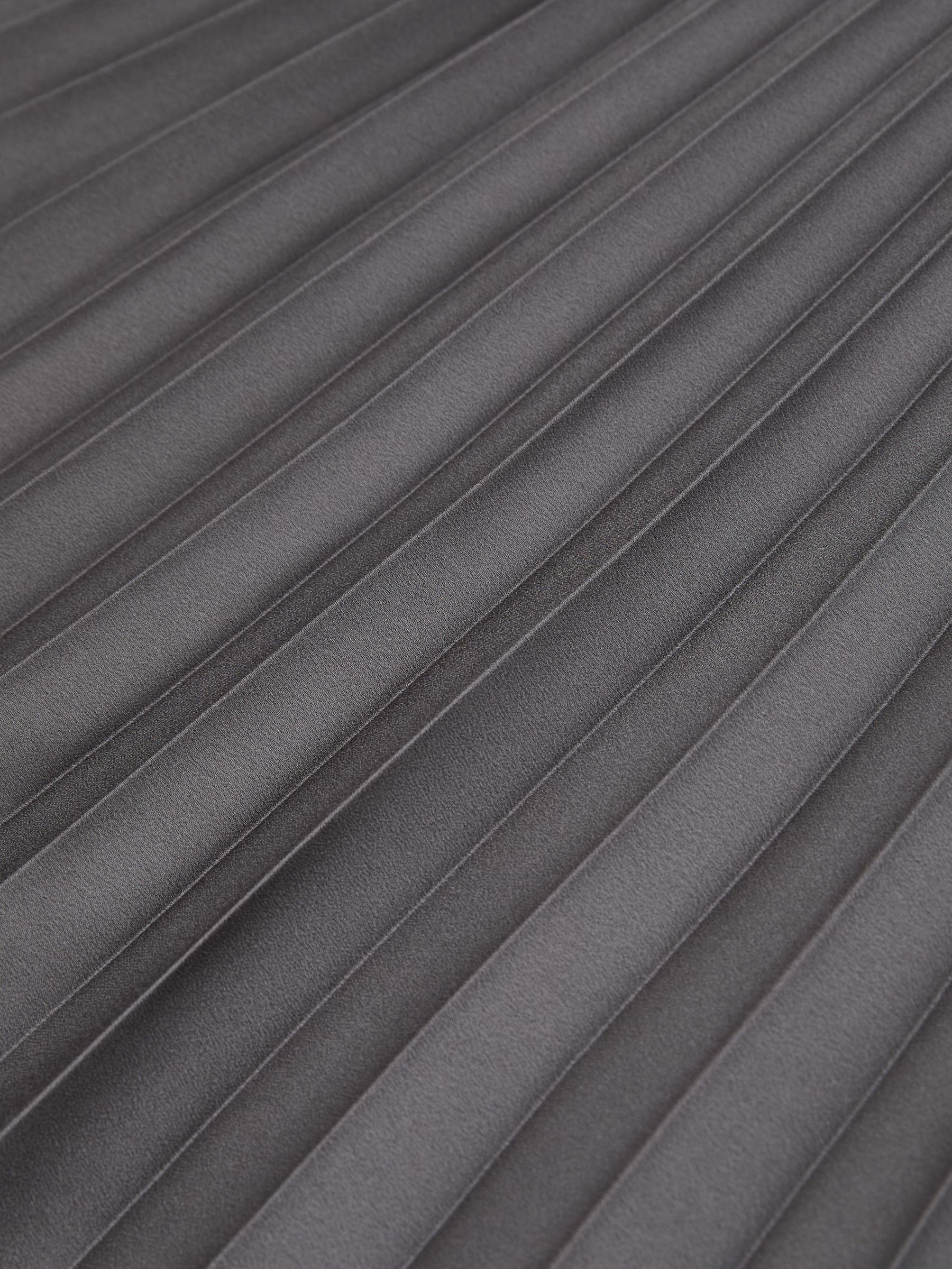 Pleated Midi Skirt in Grey - Image 7 of 7