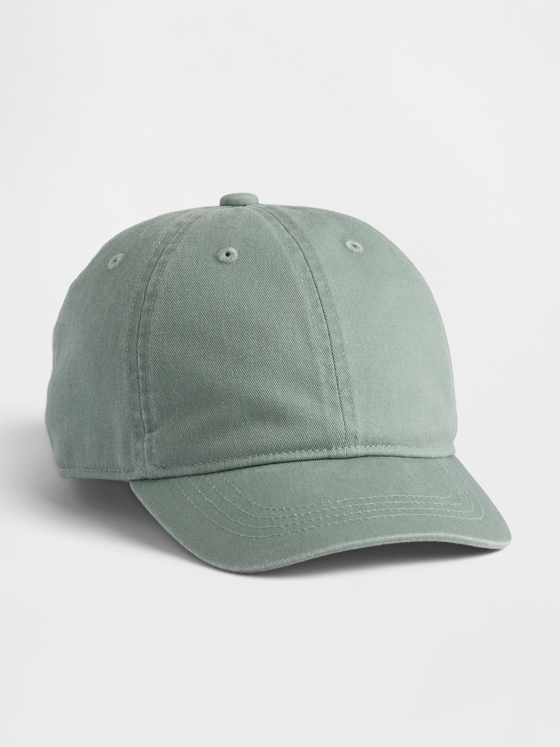 IRO Paris Sage Green Baseball Cap | Adjustable | 100% Cotton Hat | Unisex Sage Green Baseball Cap | Gap main image 4