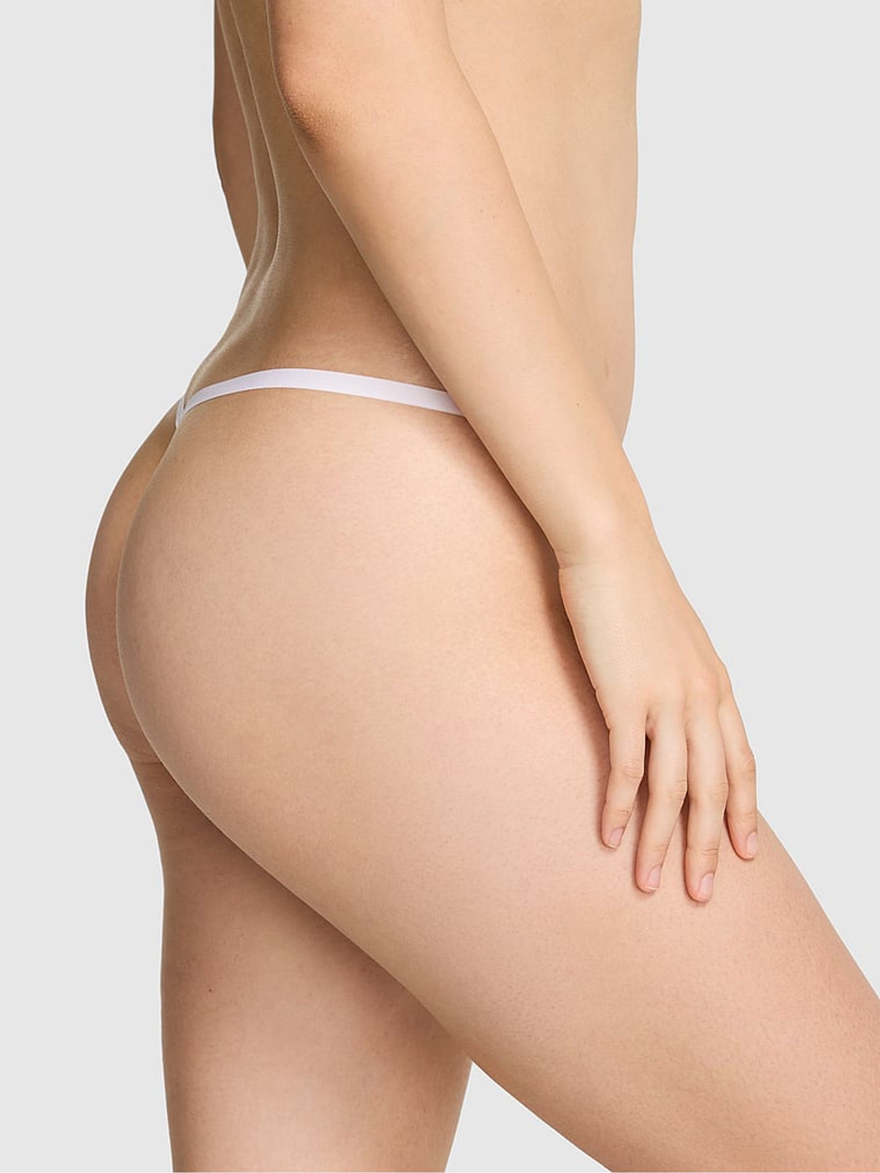 White Seashell Print G-String No Show Knickers - Image 2 of 2