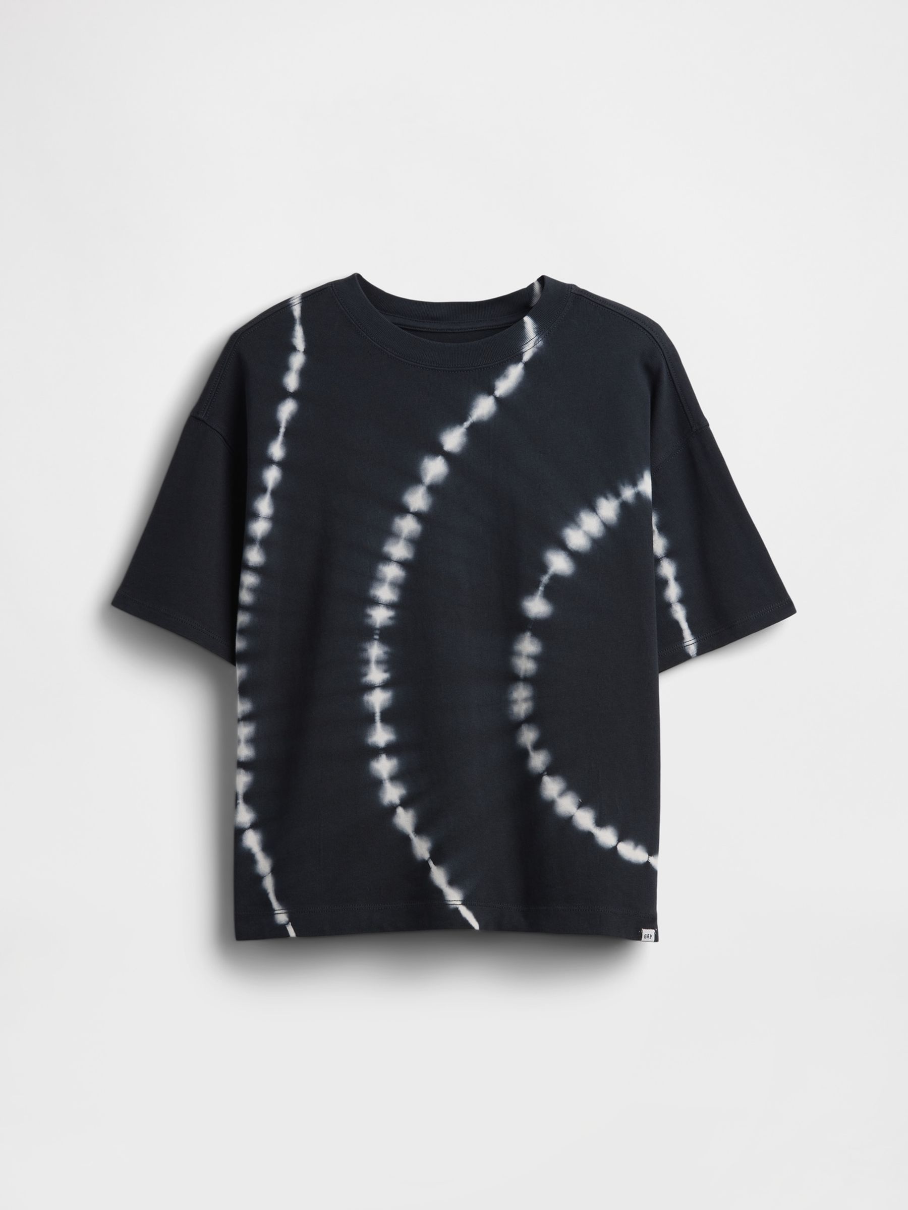 Black Oversized Tie-Dye T-Shirt (4-13yrs) - Image 1 of 3