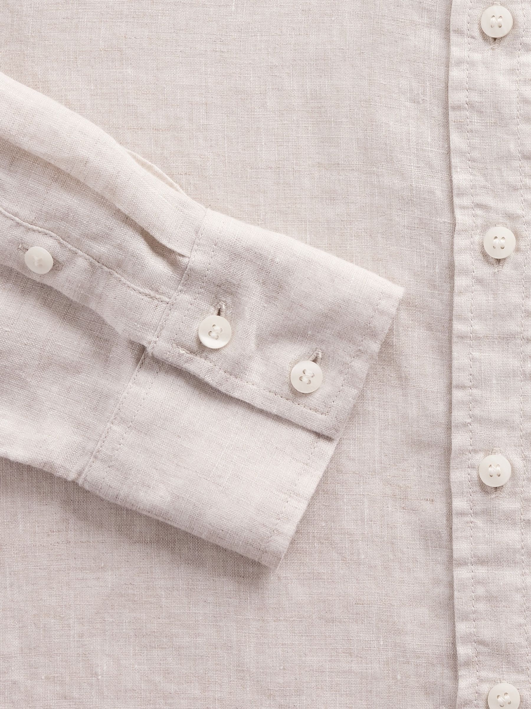 Beige Linen Oversized Shirt - Image 4 of 4 Beige Linen Oversized Shirt - Image 4 of 4