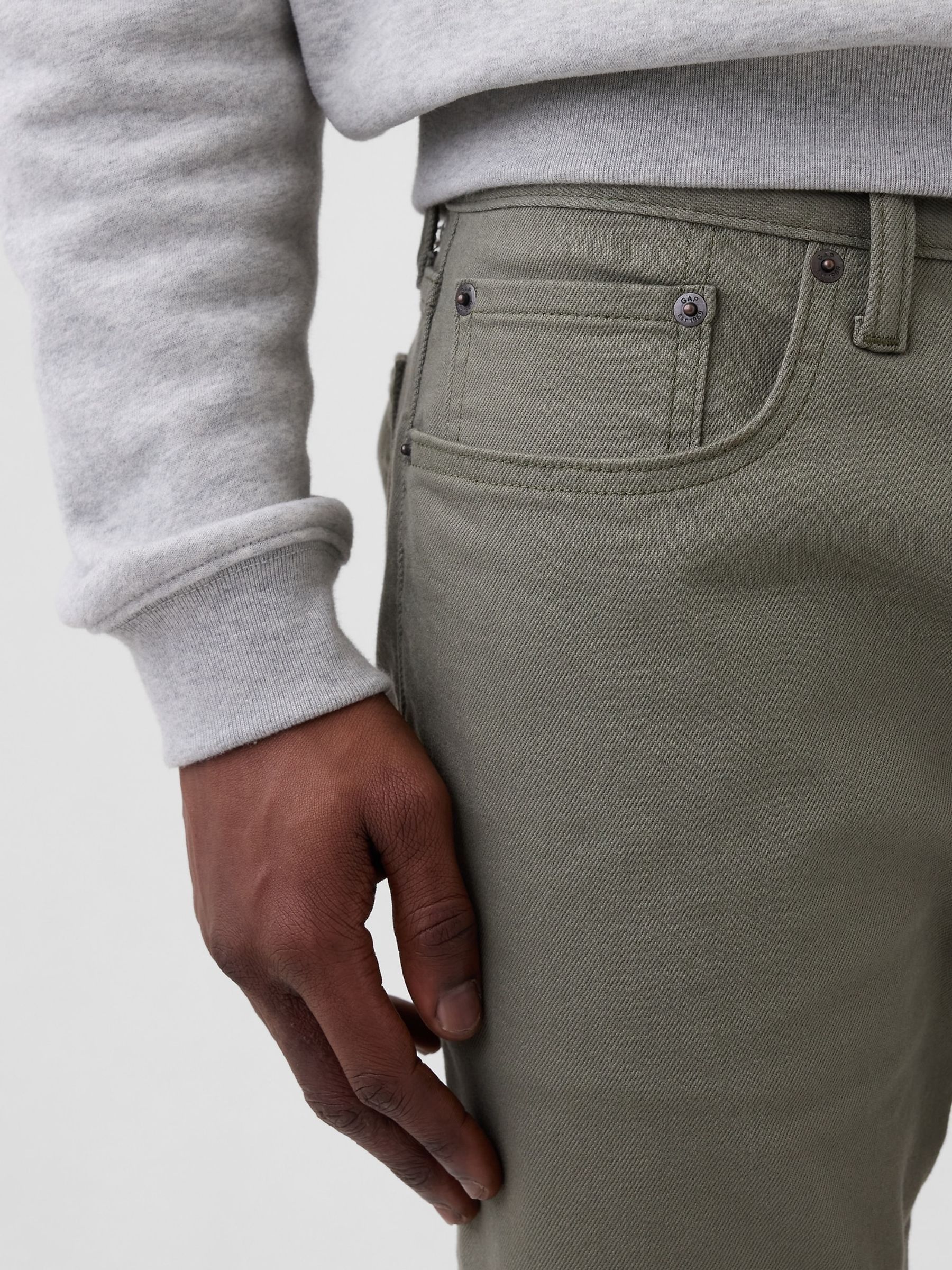 Green Slim Soft Wear Jeans - Image 4 of 6