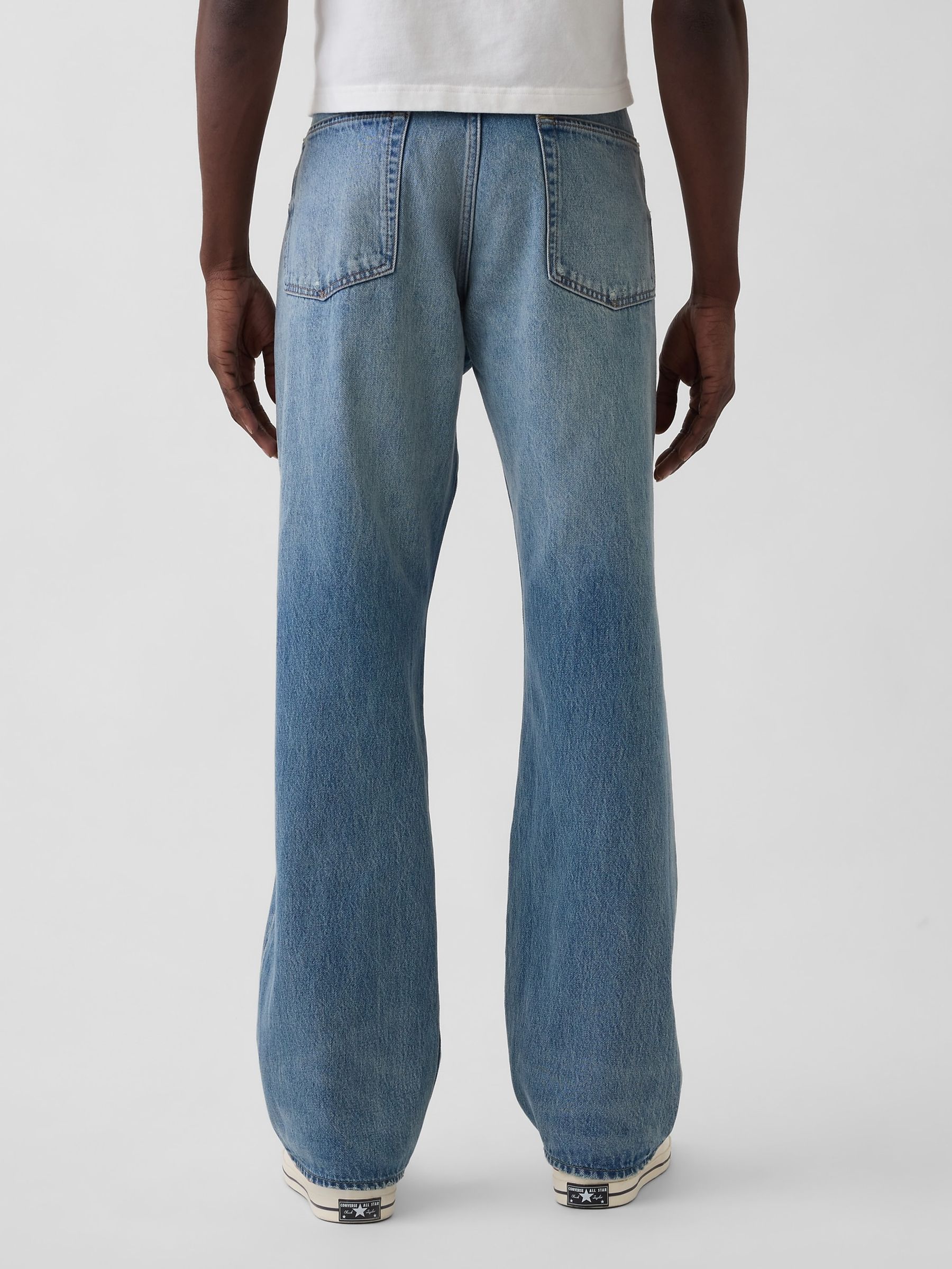Medium Wash Relaxed Straight Jeans - Image 2 of 5 Medium Wash Relaxed Straight Jeans - Image 2 of 5