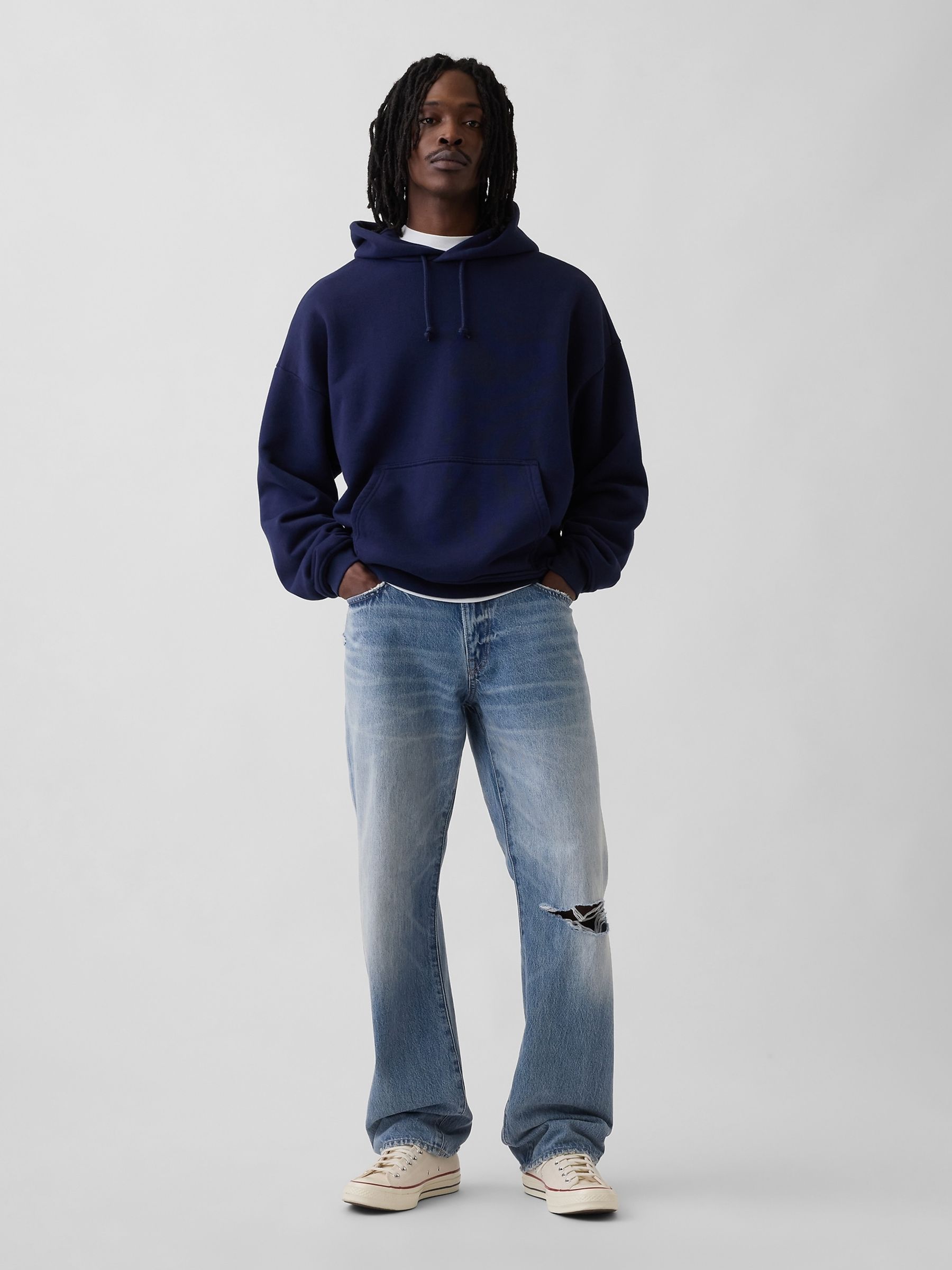 Medium Wash Relaxed Straight Jeans - Image 5 of 5
