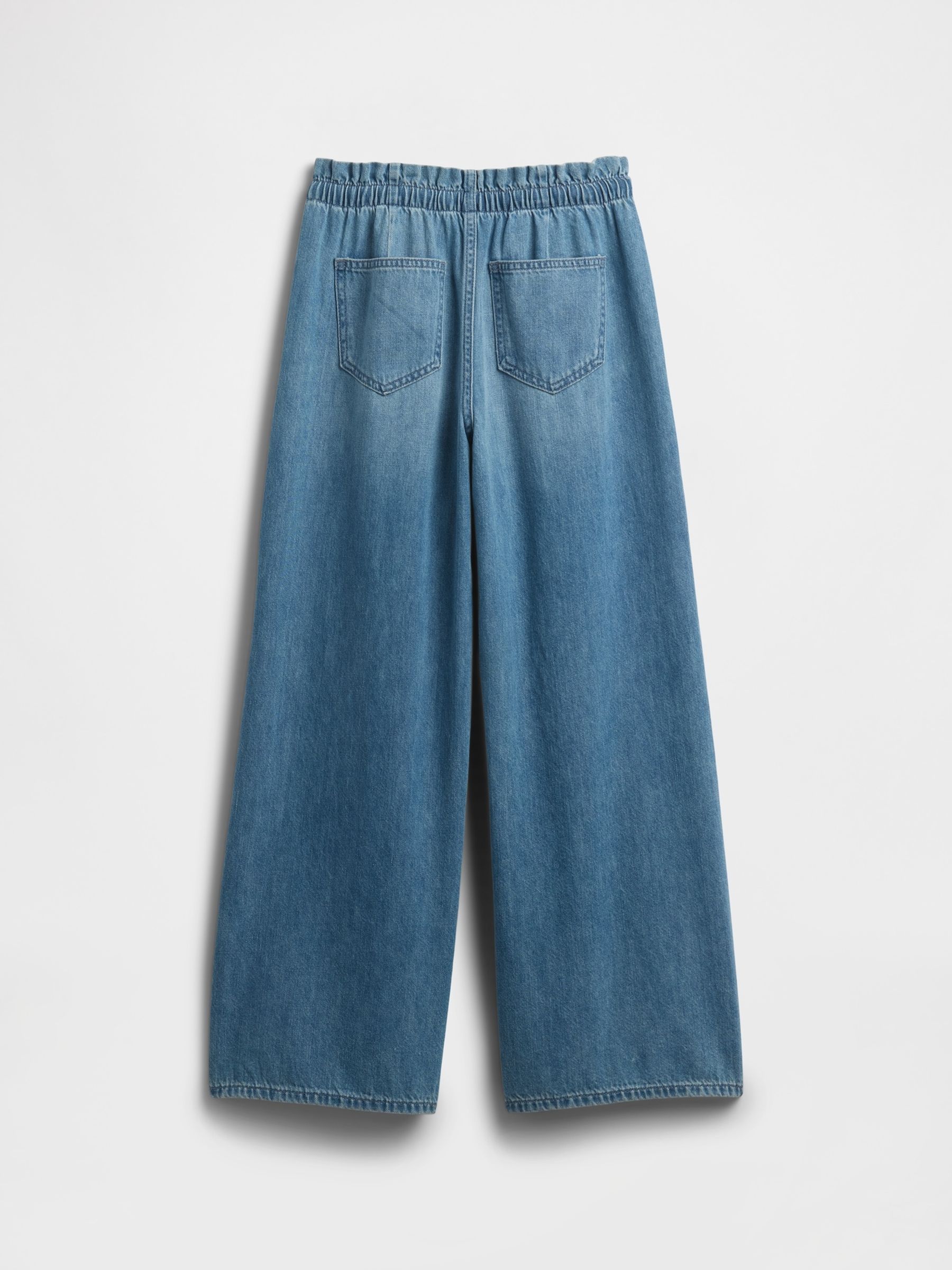 Blue Mid Rise SuperLight Pull On Baggy Jeans - Image 3 of 4
