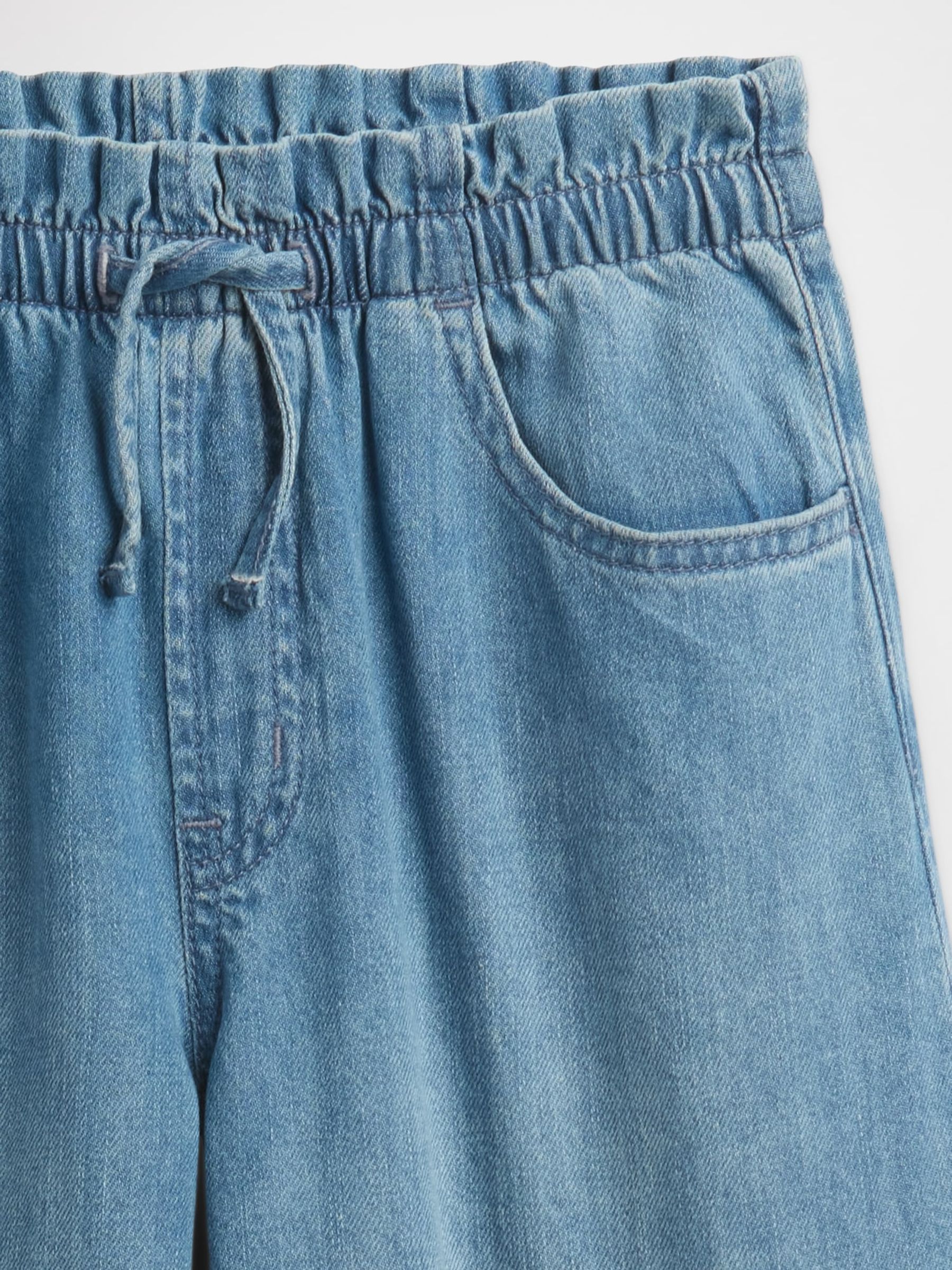 Blue Mid Rise SuperLight Pull On Baggy Jeans - Image 4 of 4