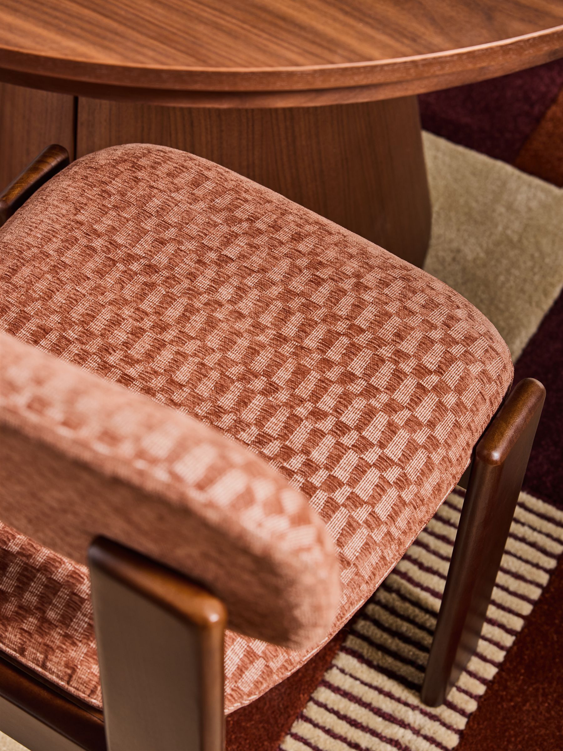 Set of 2 Colton Dining Chairs in Lanzo Rust Orange - Image 2 of 5