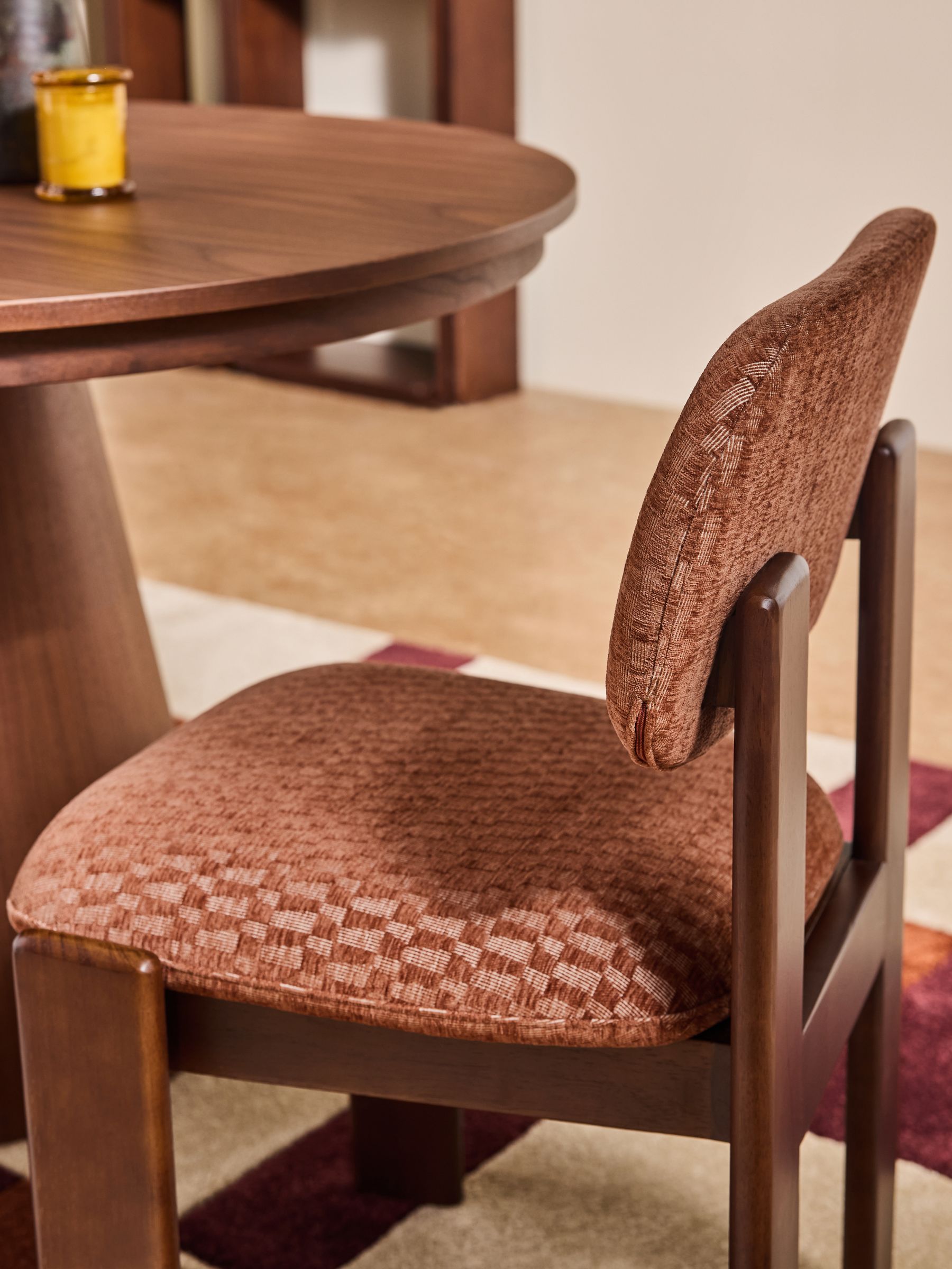 Set of 2 Colton Dining Chairs in Lanzo Rust Orange - Image 3 of 5