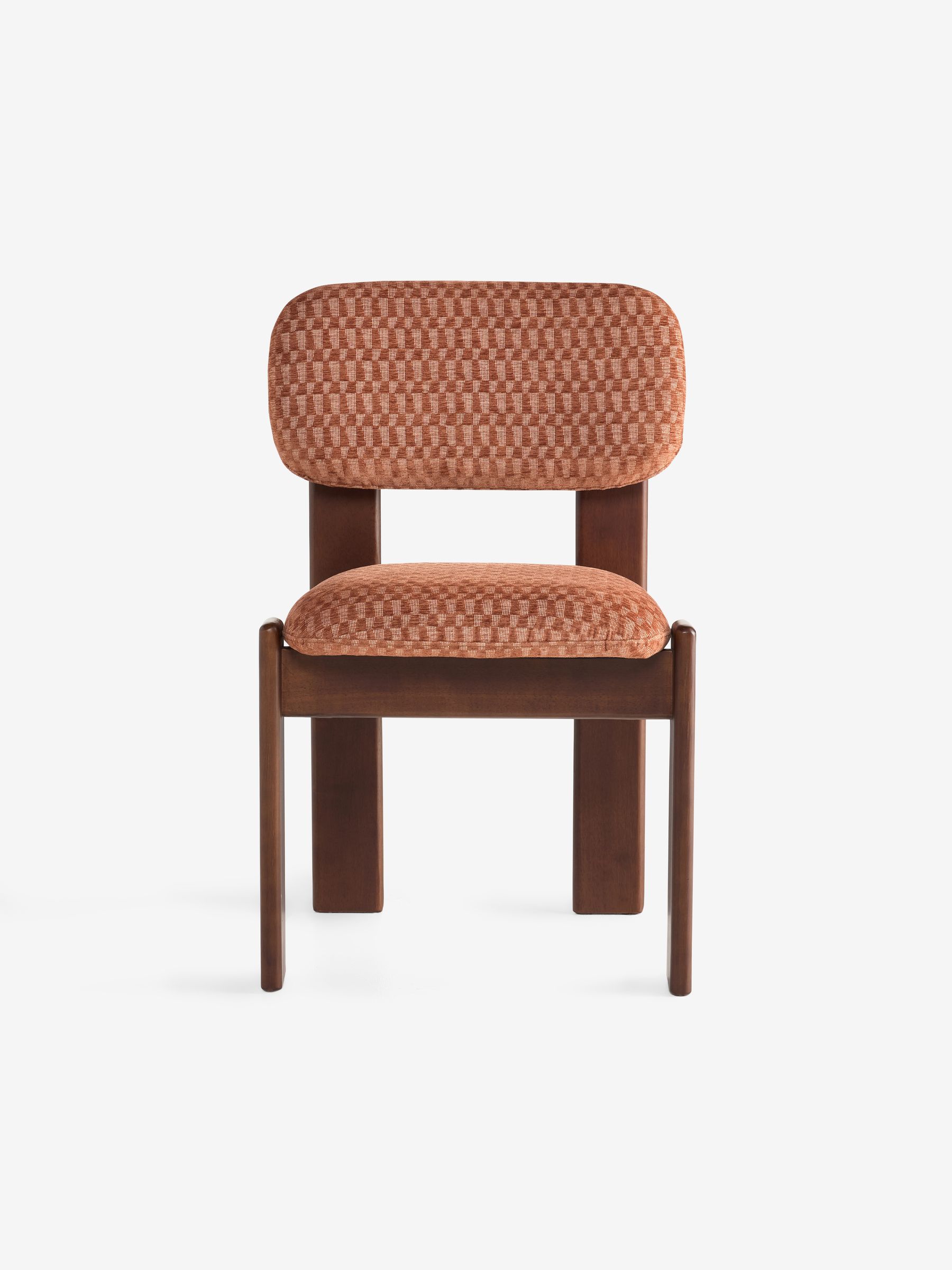 Set of 2 Colton Dining Chairs in Lanzo Rust Orange - Image 4 of 5