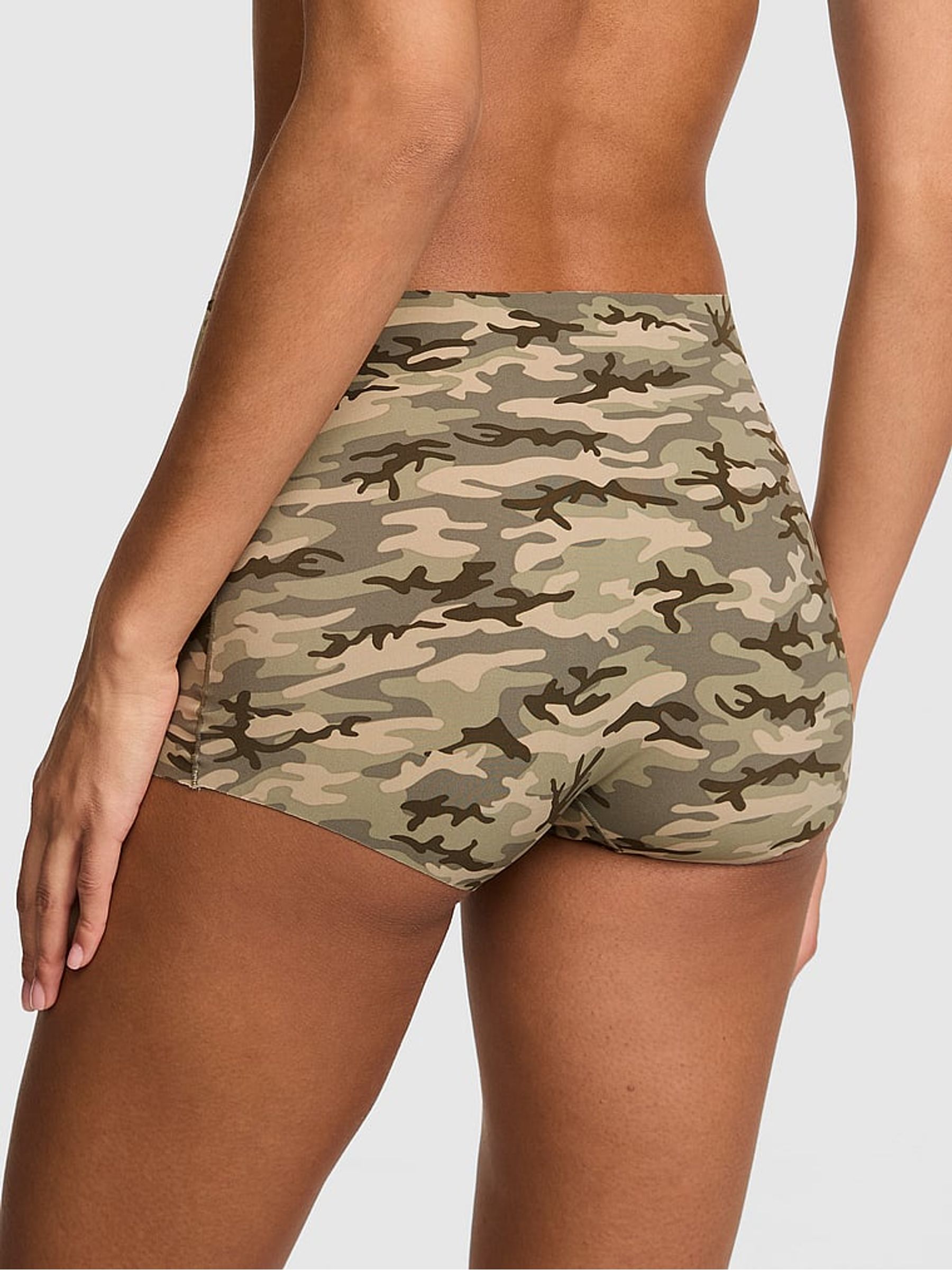 Faded Camo Green Short No Show Knickers - Image 2 of 2