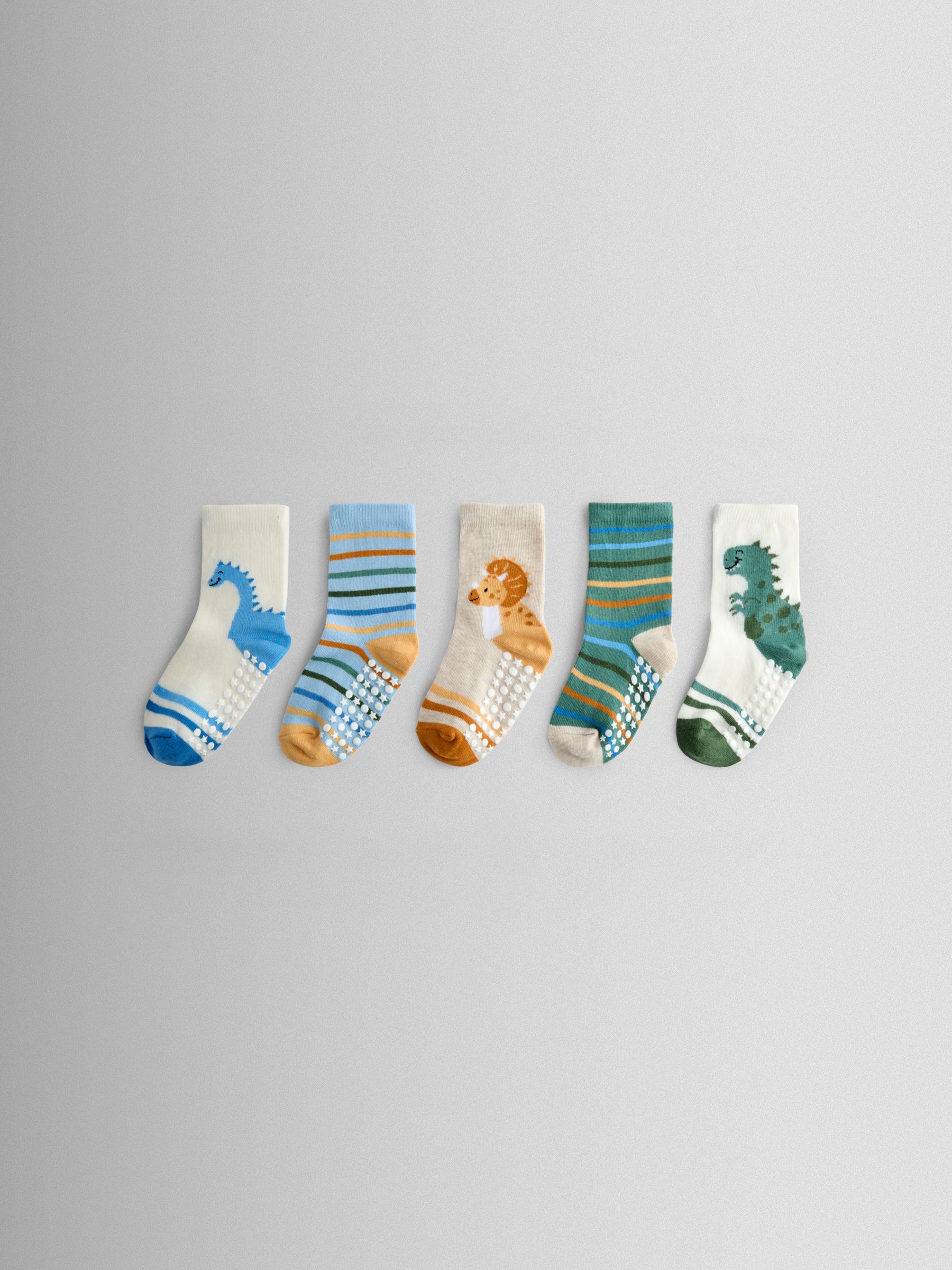 Multi 5-Pack Dino Socks - Image 1 of 7 Multi 5-Pack Dino Socks - Image 1 of 7