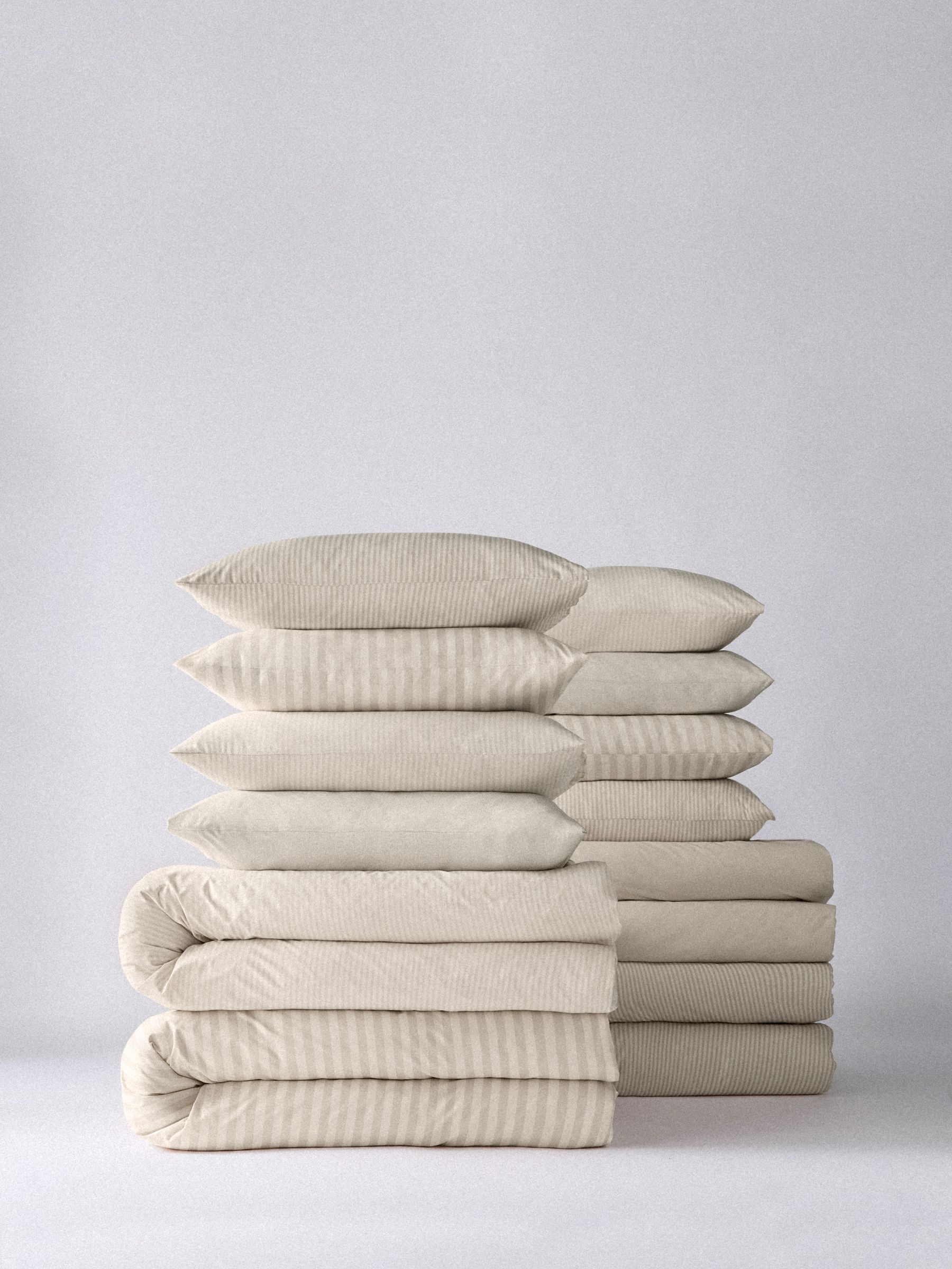 The Set 4 Pack Natural Stripe Bumper Bedsets - Image 1 of 6 The Set 4 Pack Natural Stripe Bumper Bedsets - Image 1 of 6