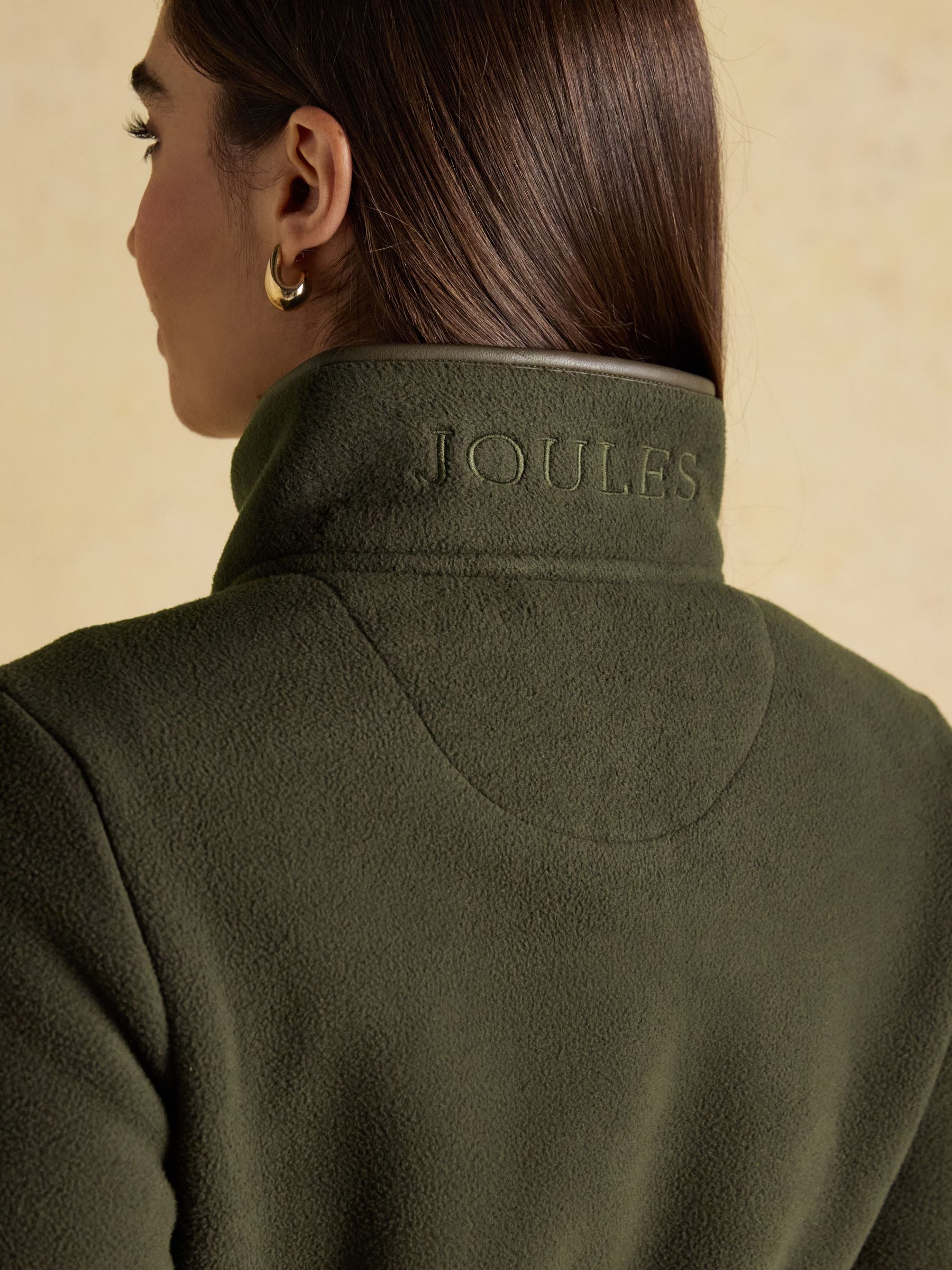 Heritage Green Longline Zip Through Fleece - Image 9 of 9