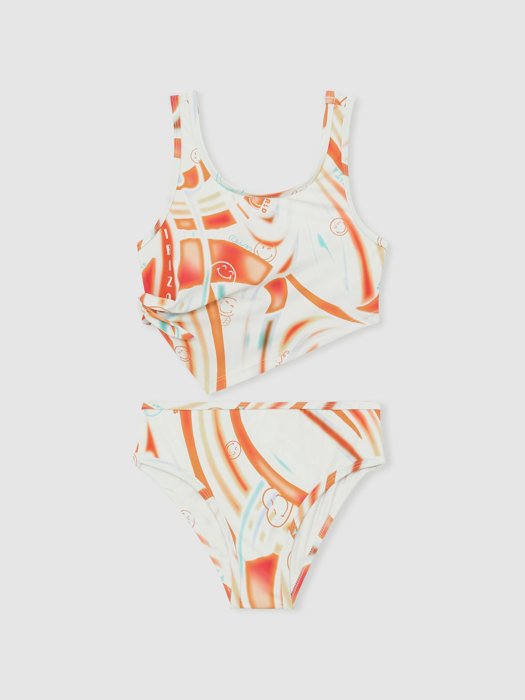 13-14 yrs SmileyWorld | Reiss Printed Bikini Set in Multi - Image 1 of 4
