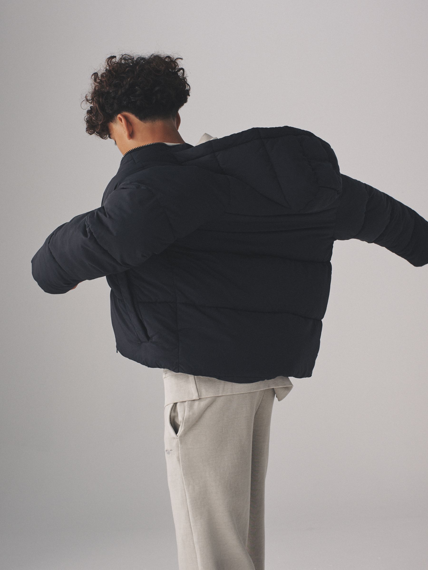 2 Pack Short Hooded Puffer Coats - Image 4 of 14