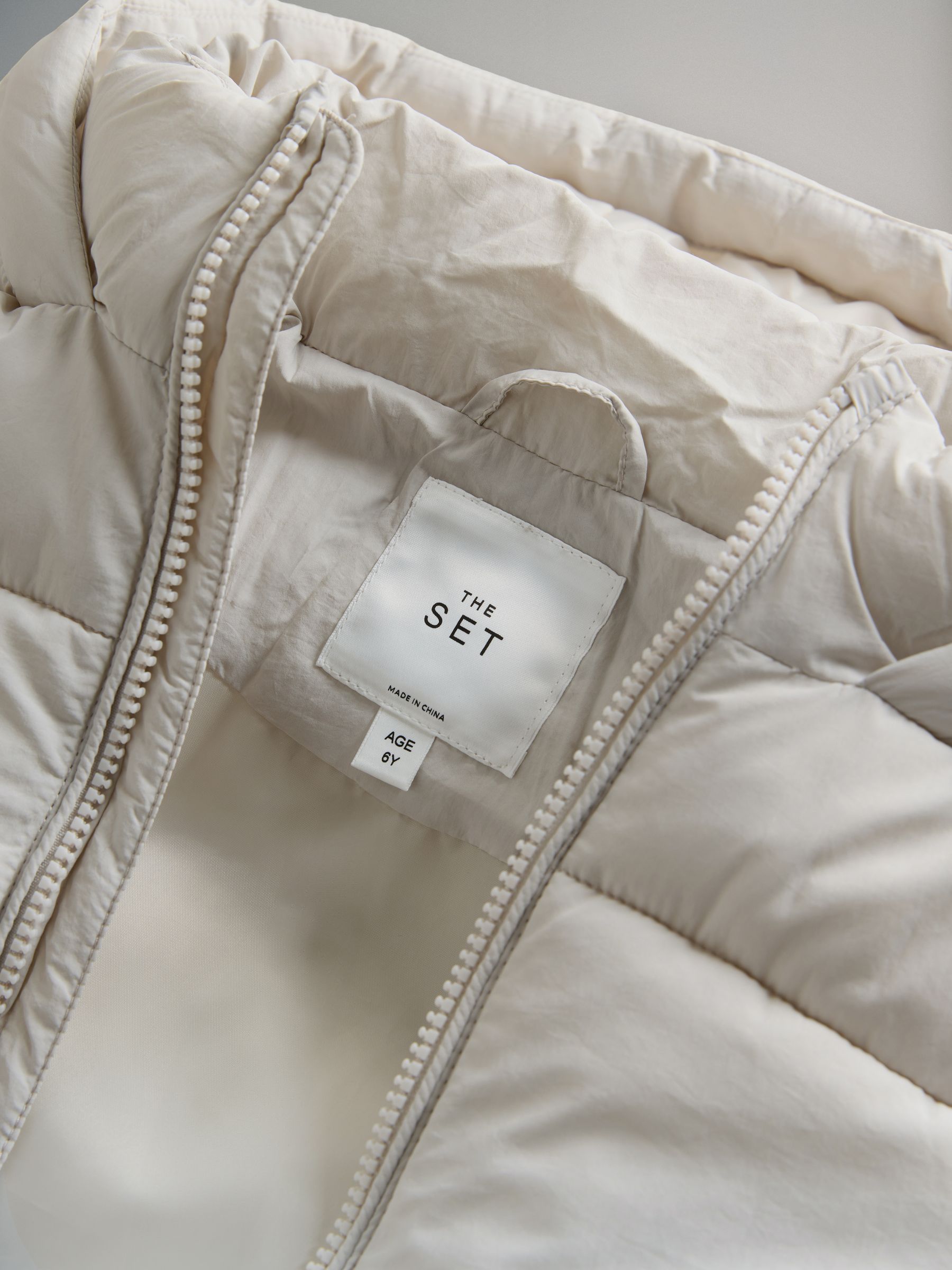 Black/Cream 2 Pack Short Hooded Puffer Coats - Image 6 of 6