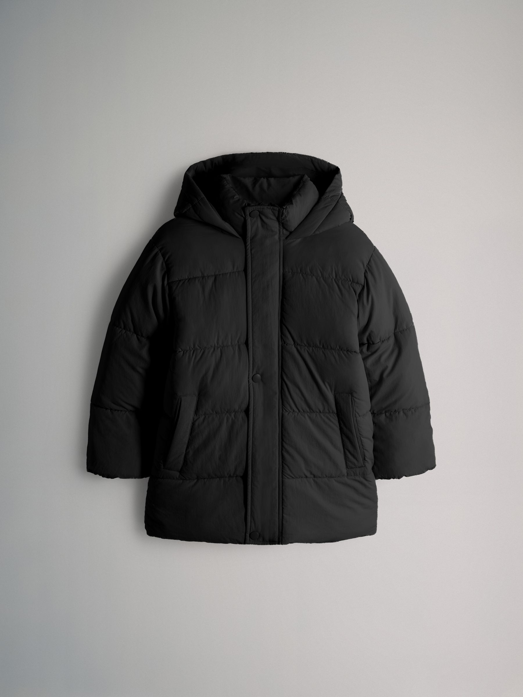 Black/Pink 2 Pack Long Padded Coats - Image 6 of 6