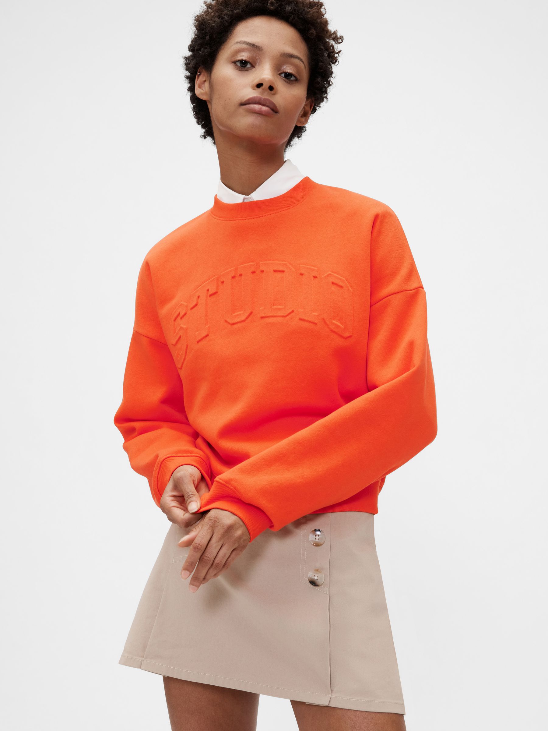 Orange Vintage Soft Wedge Sweatshirt - Image 1 of 7