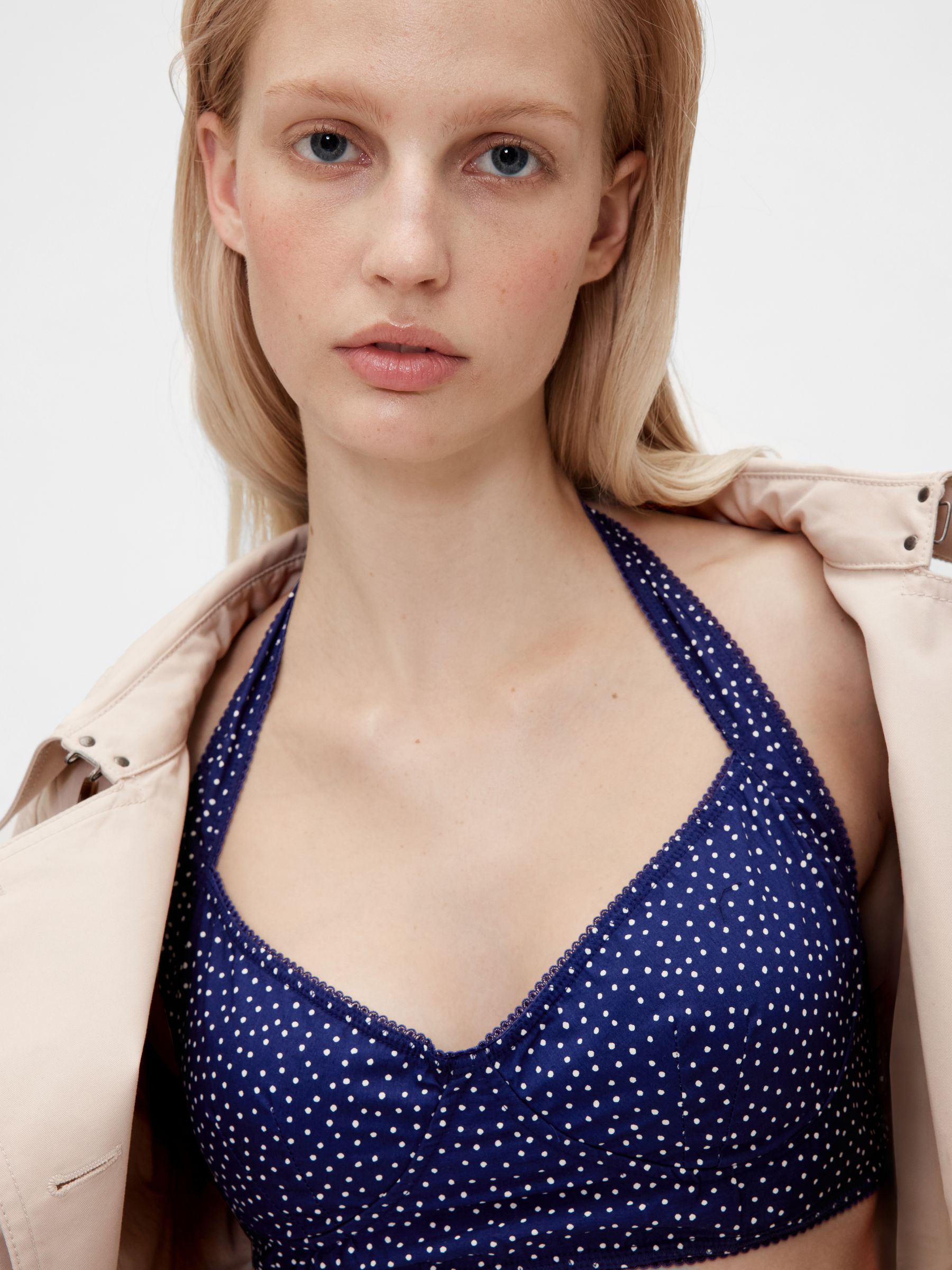 Beige Trench Coat - Image 6 of 8