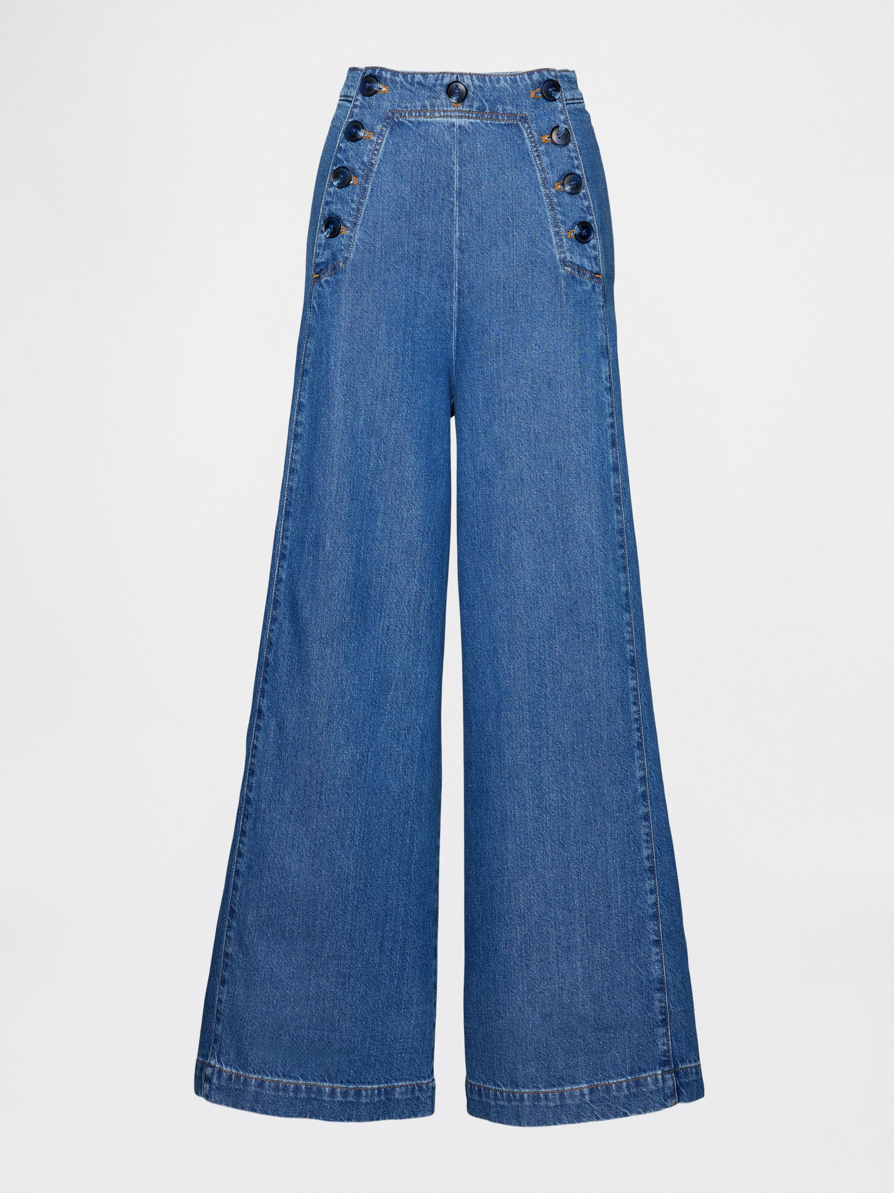 GapStudio Blue Sky High Denim Sailor Jeans | Gap