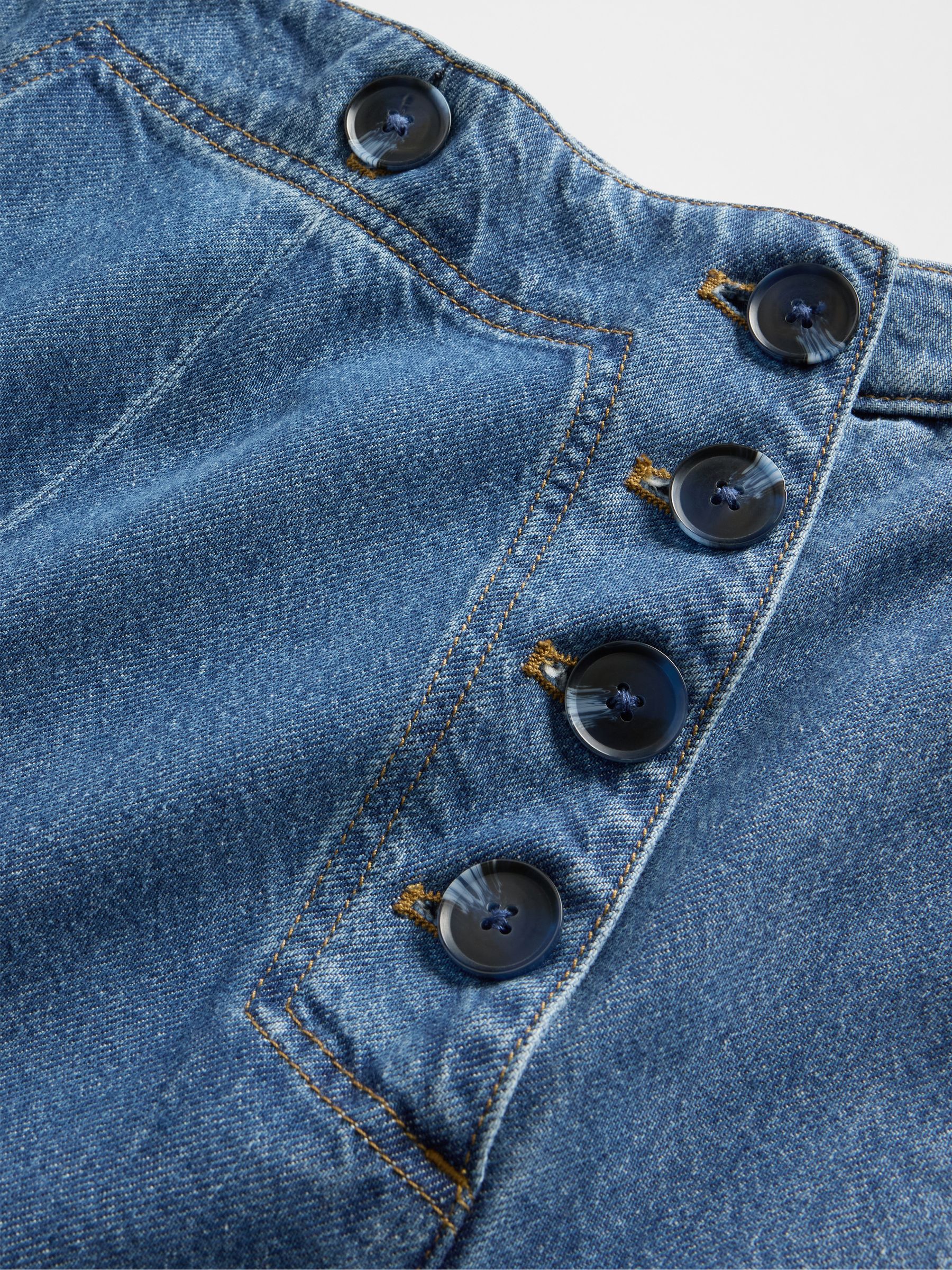 GapStudio Blue Sky High Denim Sailor Jeans - Image 6 of 7
