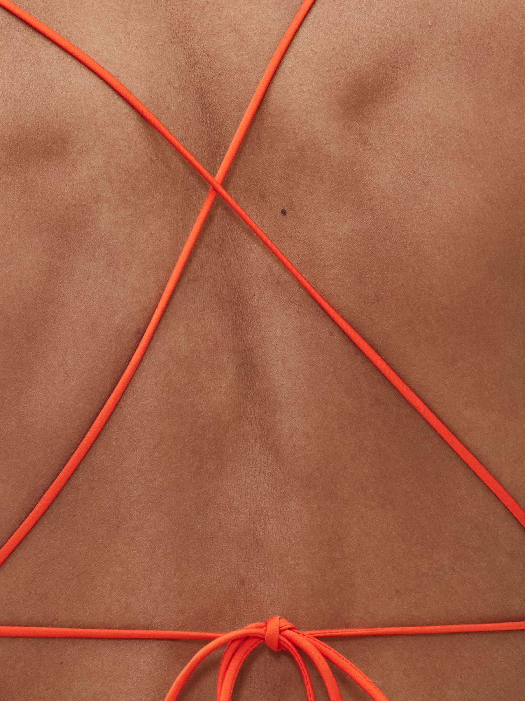 Orange Satin Slip Maxi Dress - Image 5 of 7