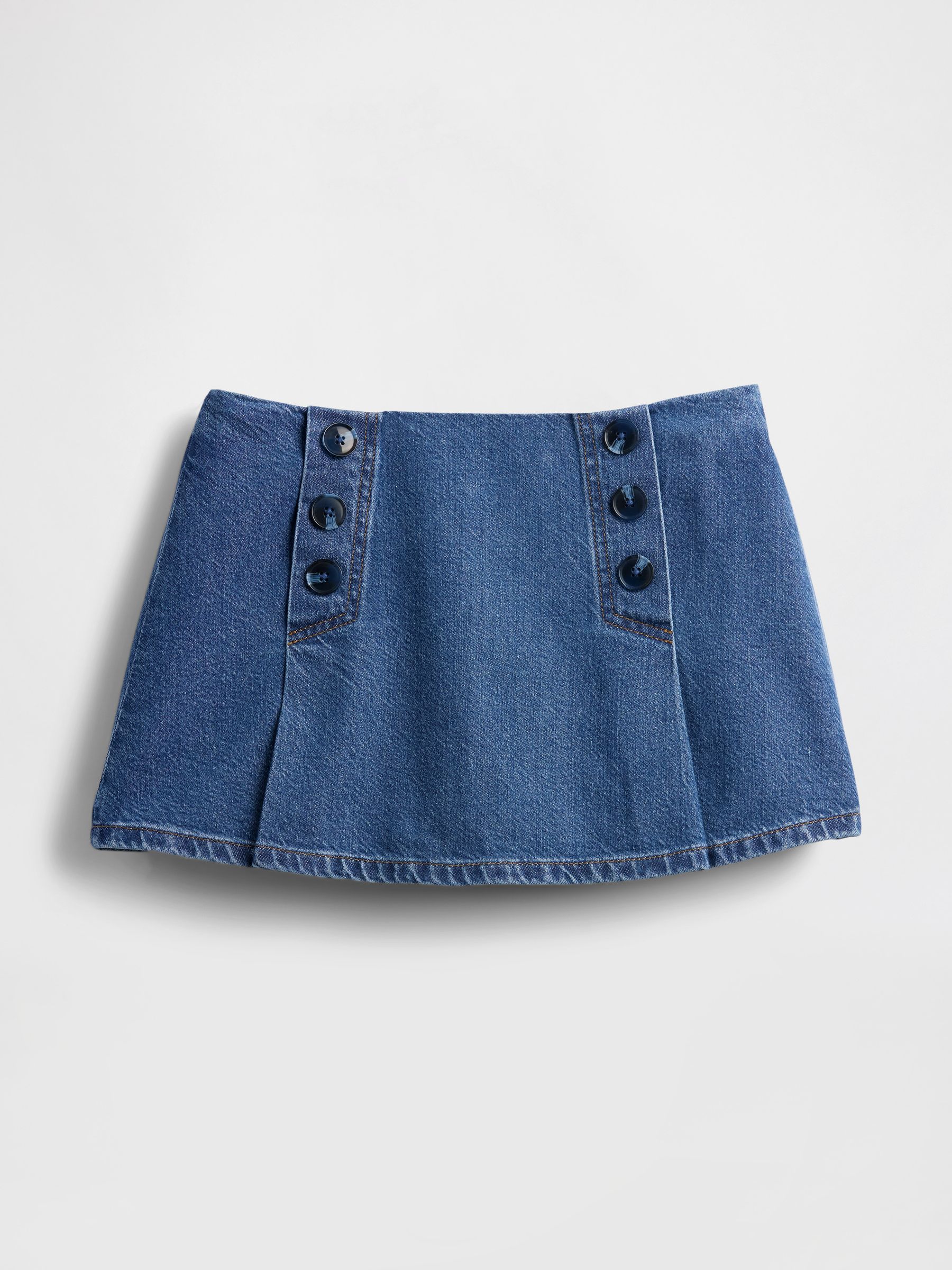 GapStudio Blue Studio Denim Sailor Skort - Image 4 of 6