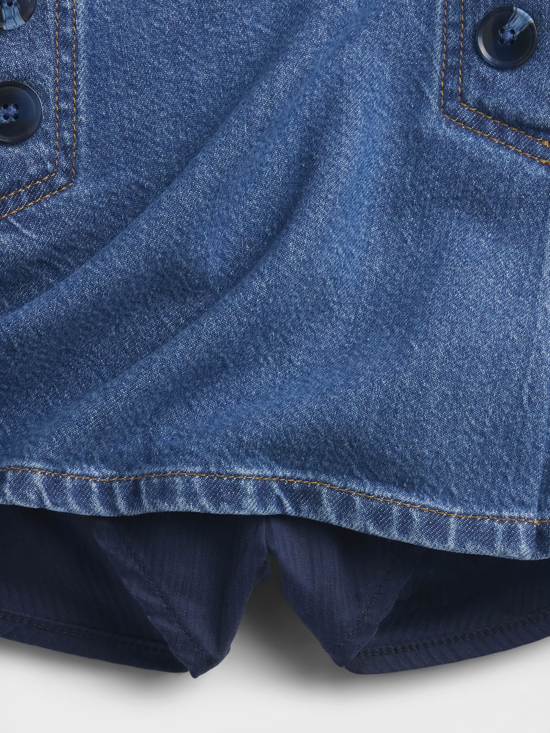 GapStudio Blue Studio Denim Sailor Skort - Image 5 of 6