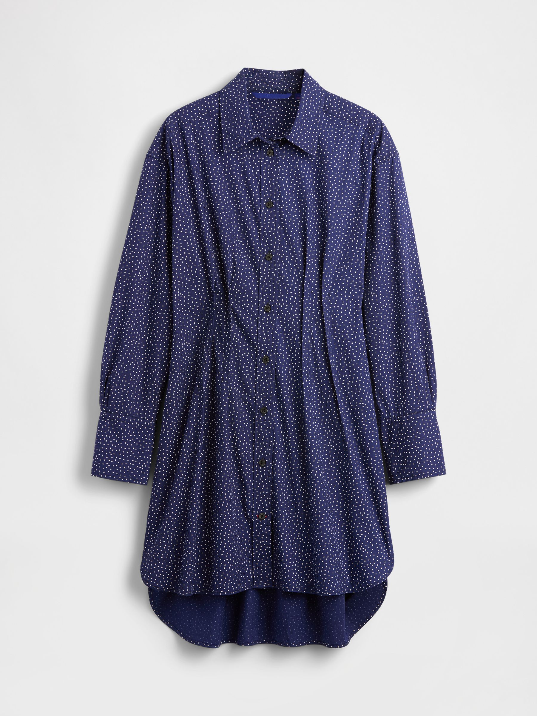 Blue Dot Poplin Big Shirt - Image 6 of 6