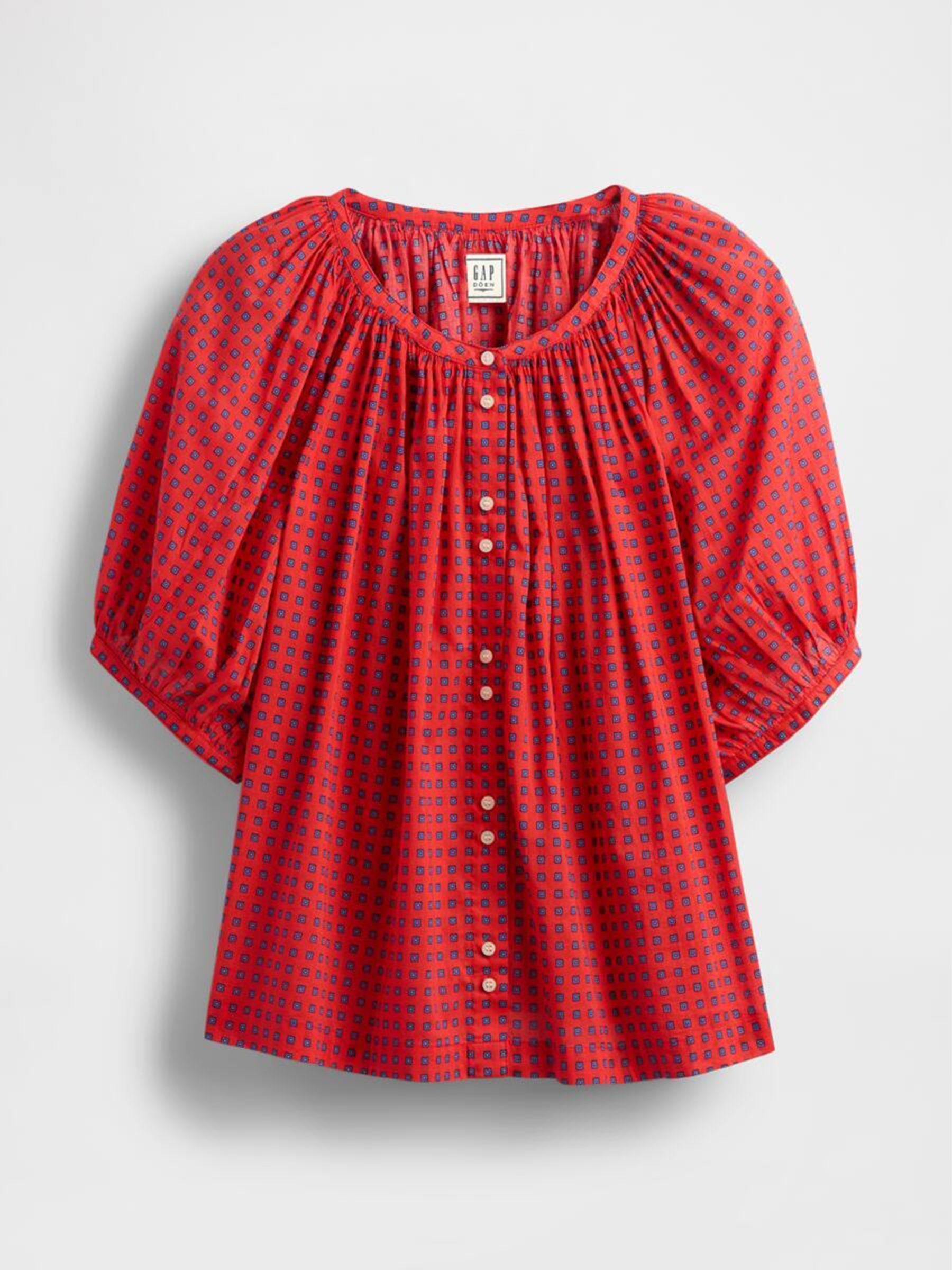 Red DÔEN Gingham Blouse - Image 5 of 5