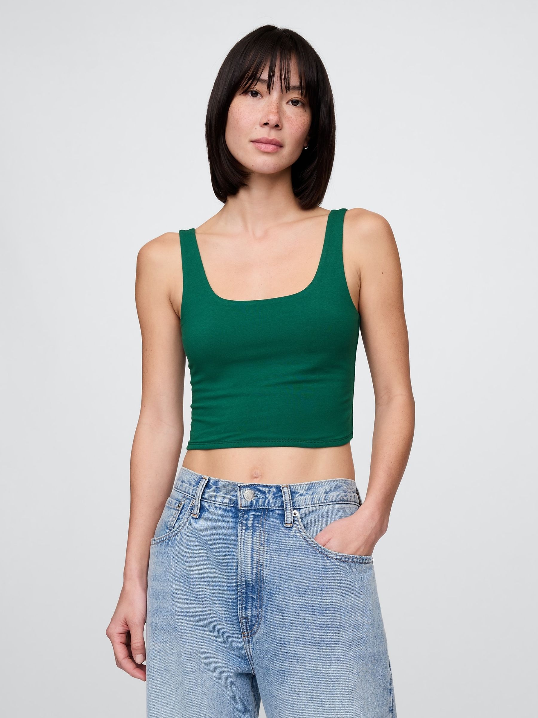 Green CloseKnit Jersey Brami - Image 1 of 4