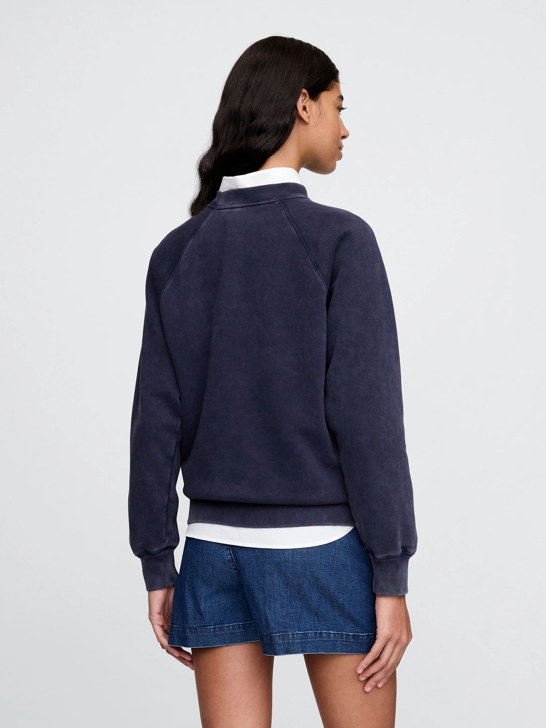 Navy DÔEN VintageSoft Logo Sweatshirt - Image 2 of 7