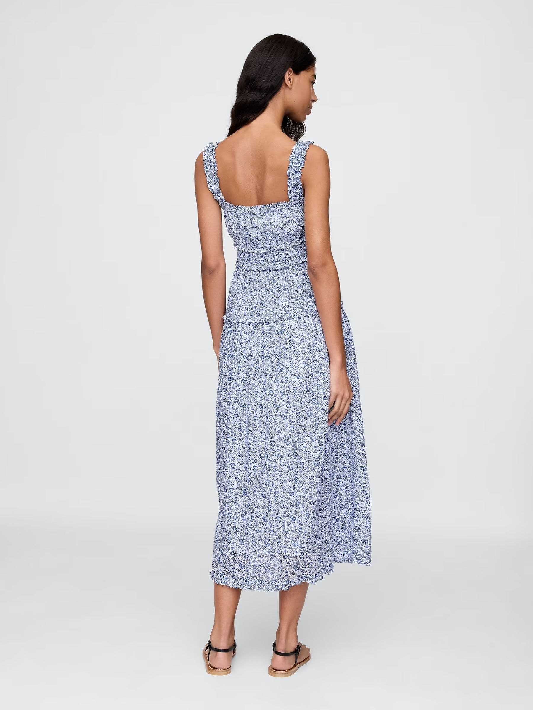 Blue DÔEN Floral Maxi Dress - Image 2 of 9