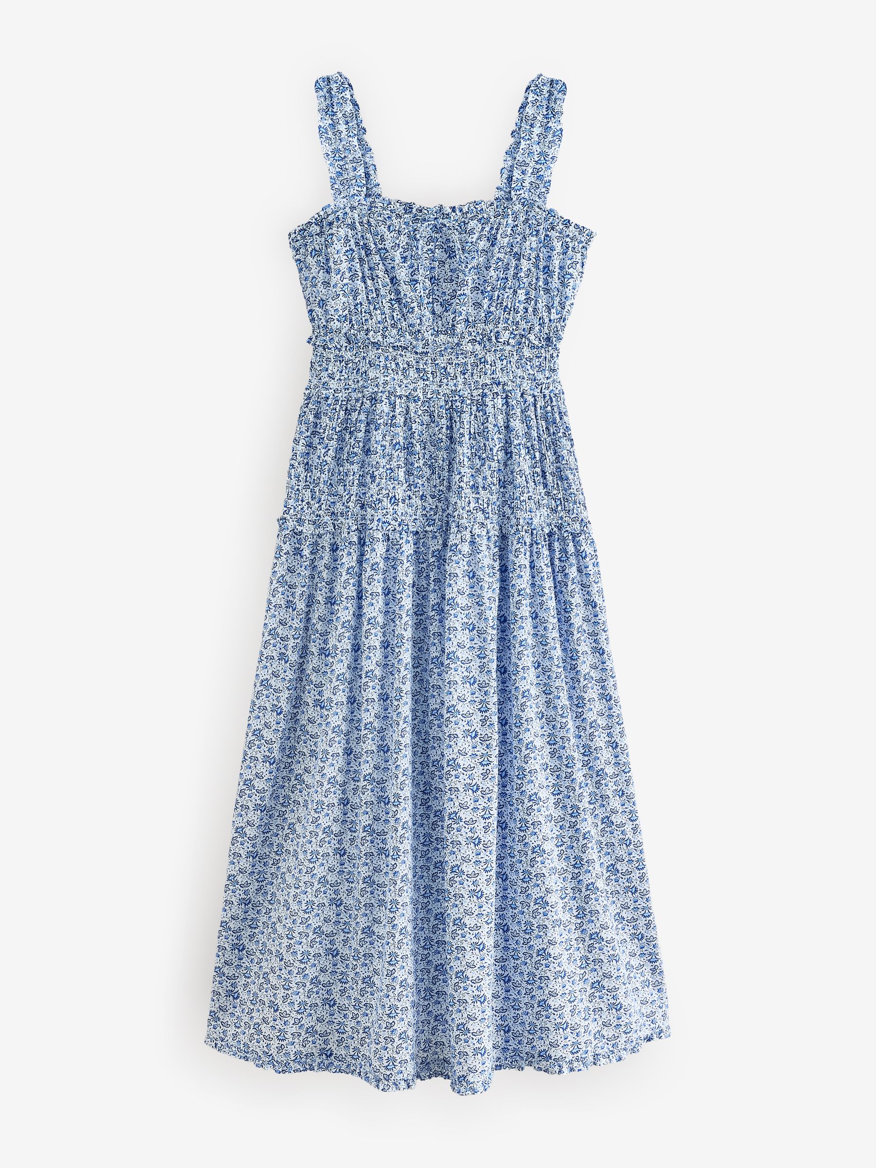 Blue DÔEN Floral Maxi Dress - Image 7 of 9