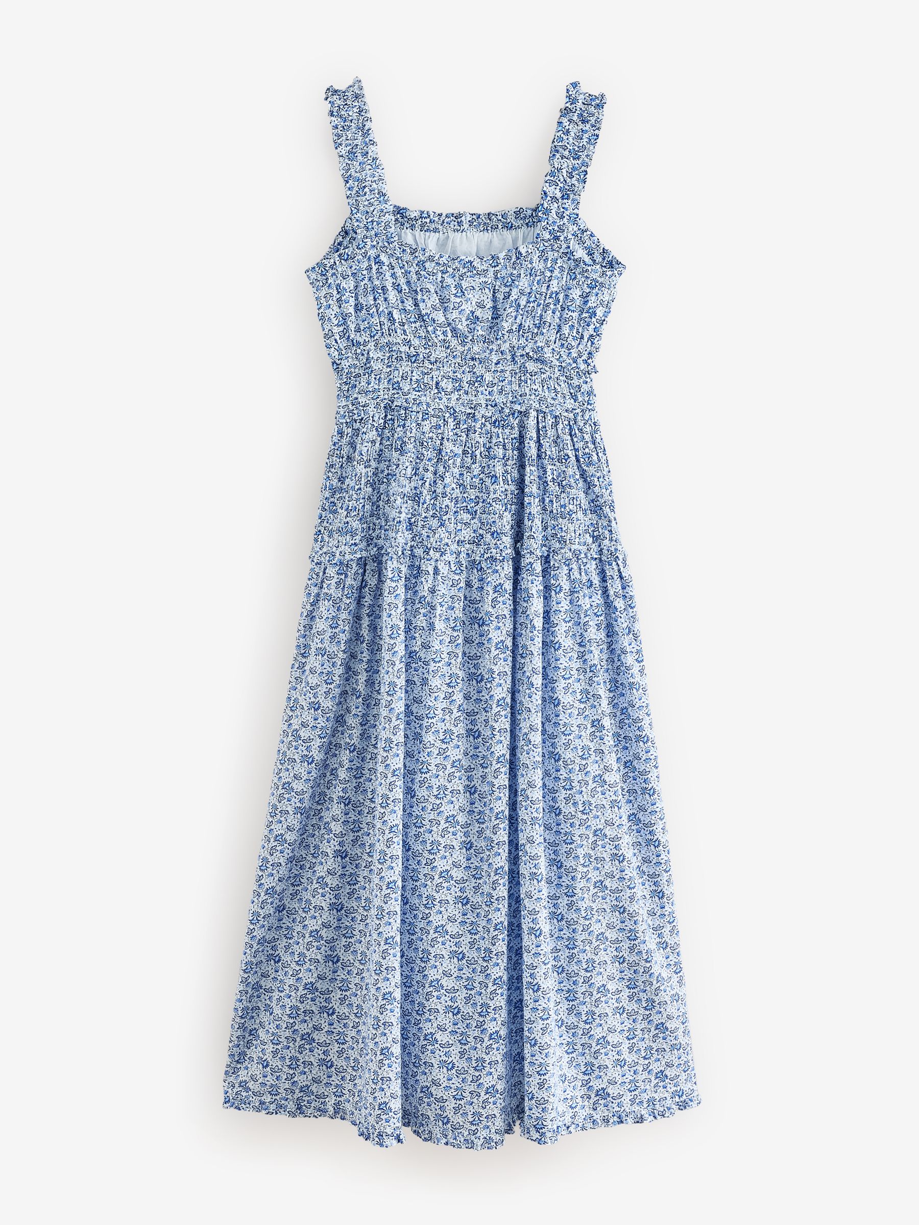 Blue DÔEN Floral Maxi Dress - Image 8 of 9