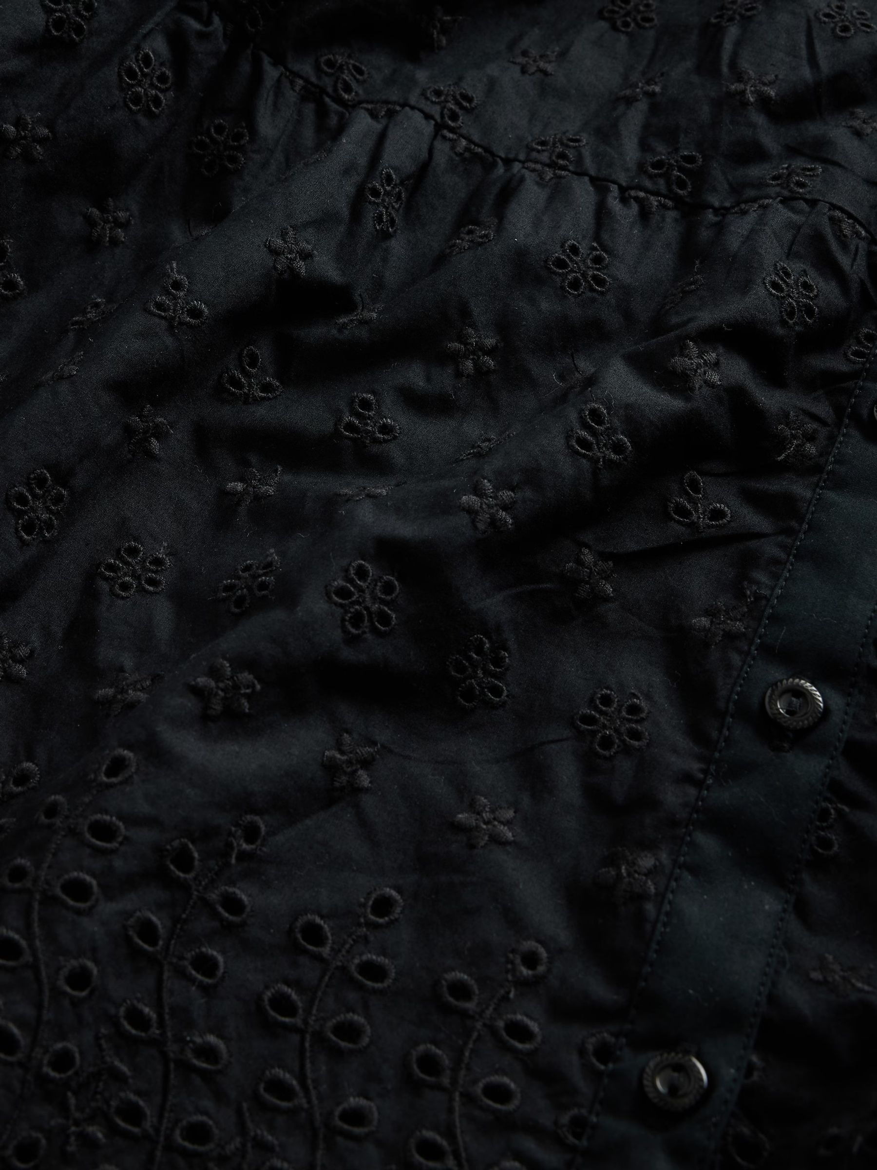 Black DÔEN Eyelet Maxi Dress - Image 7 of 7